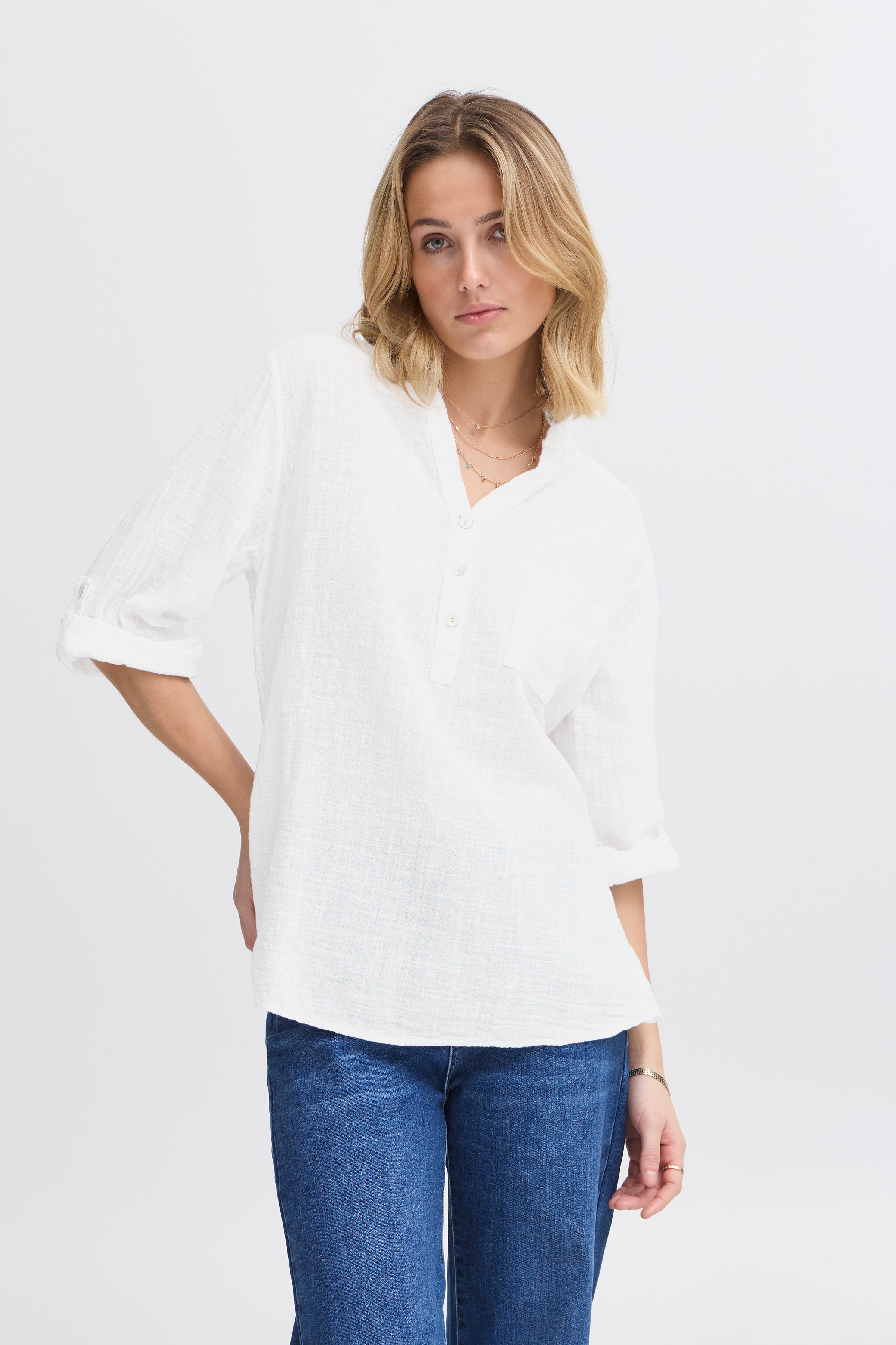 Alexa White Blouse - 22100930