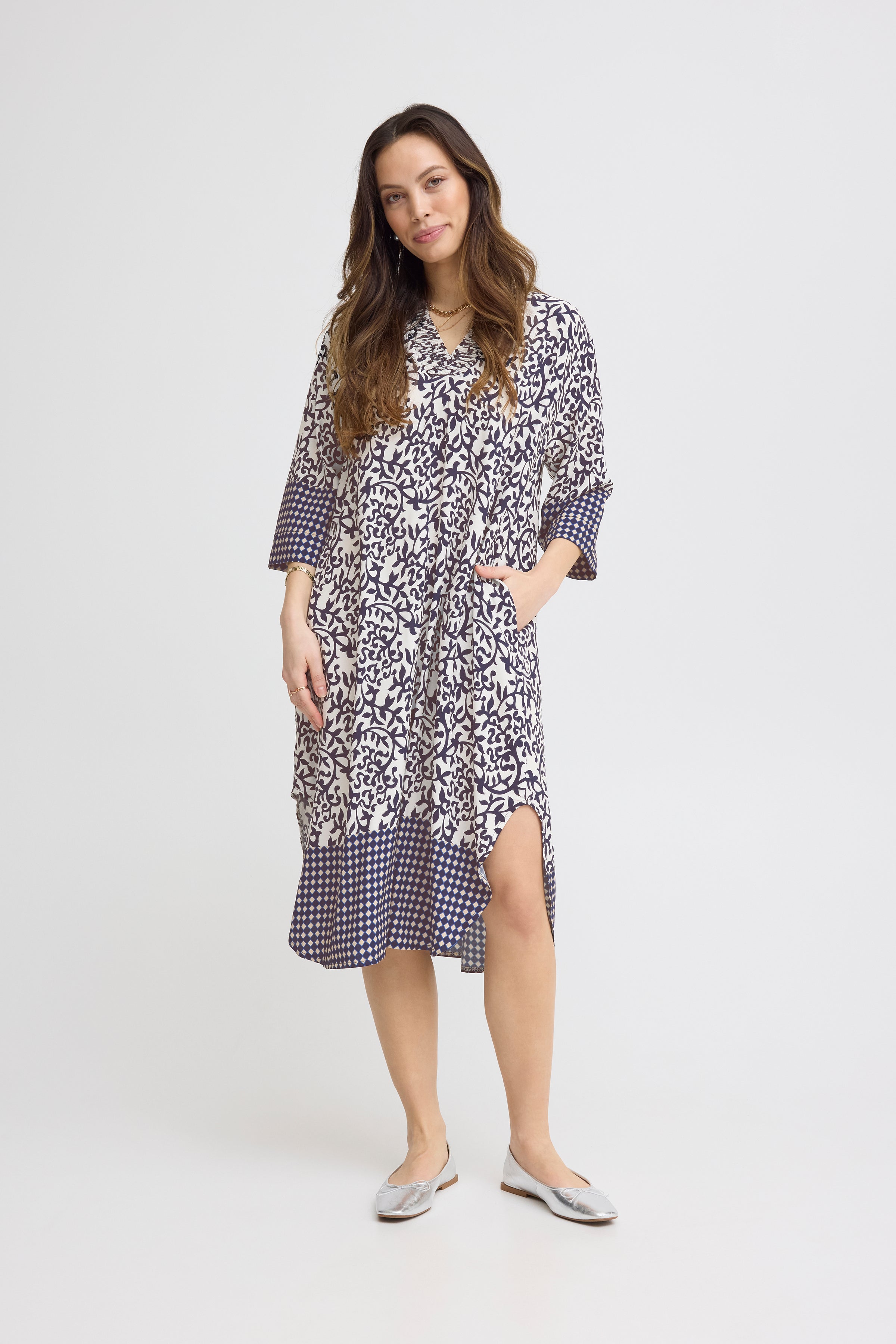 Bolette Navy Tunic Dress - 22100953