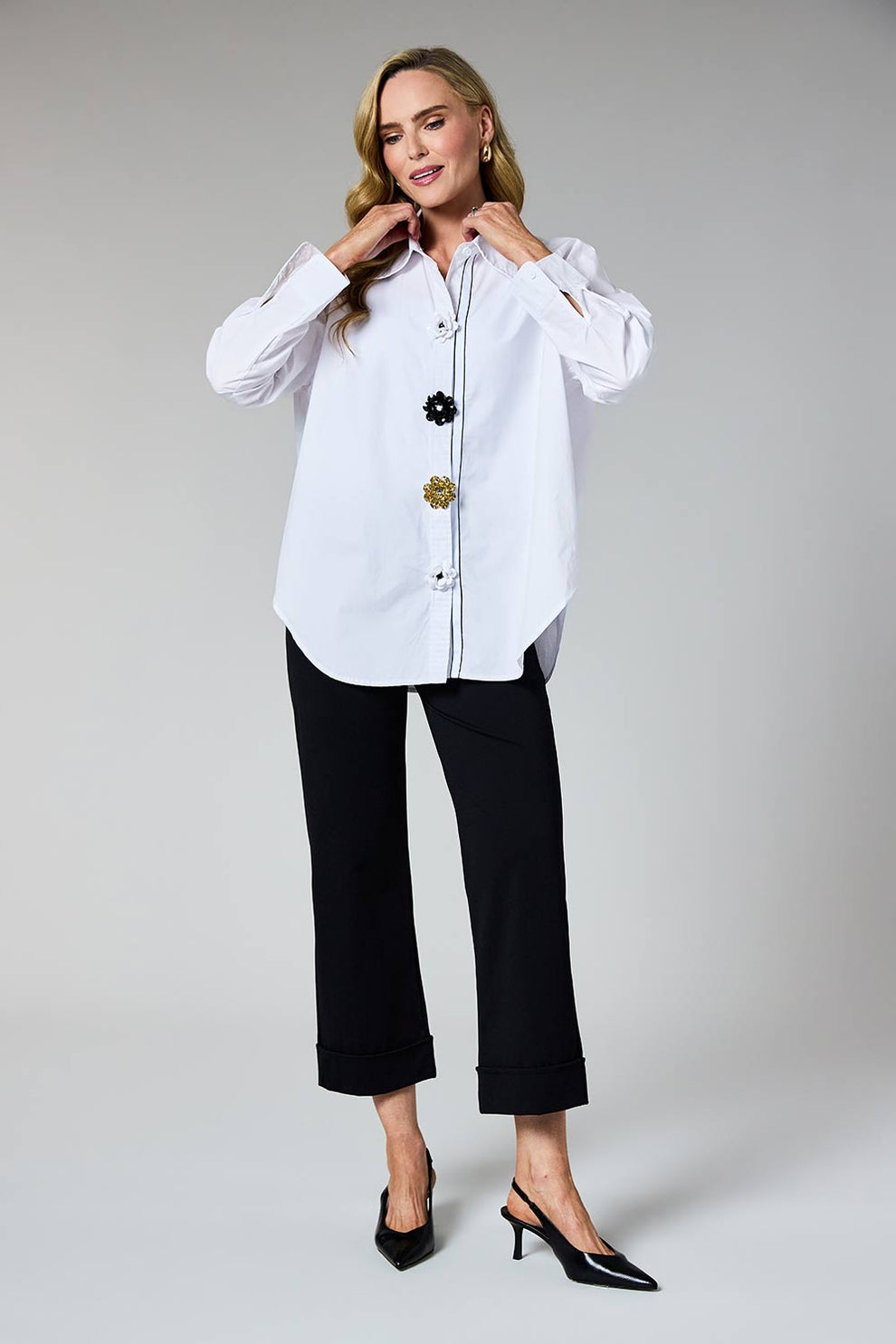Black Cuff Pants - 2256