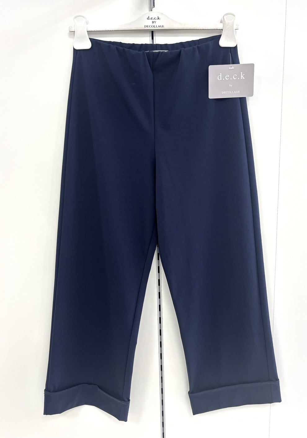 Navy Cuff Trousers - 2256