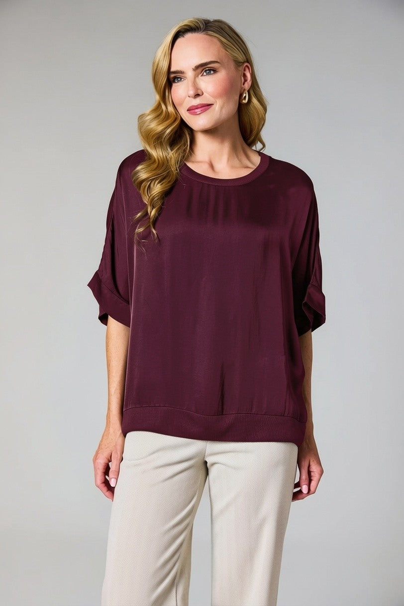 Mulberry Satin Top - 23006