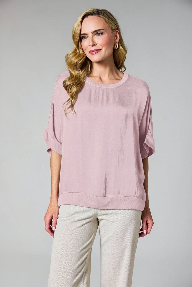 Pink Satin Top - 23006