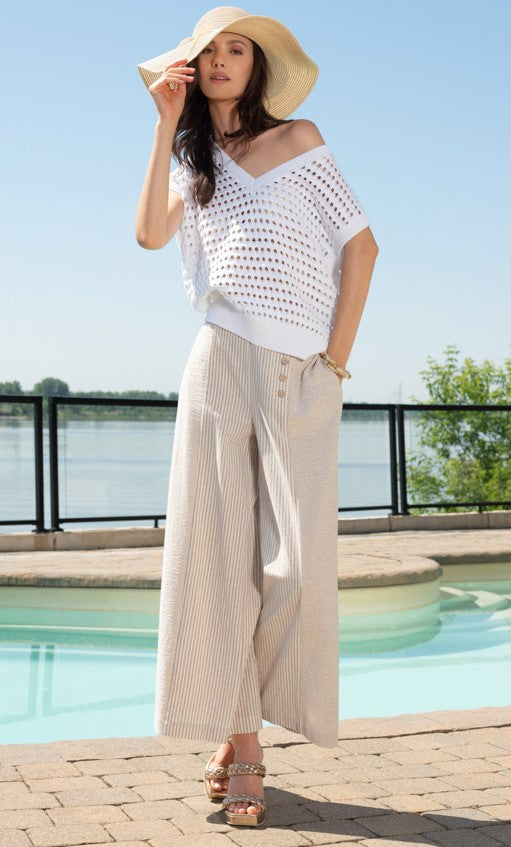 Sand Wide Leg Trousers - A45489