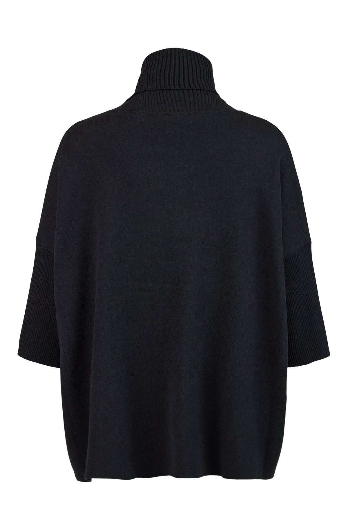 Black Rollneck Jumper - 06180