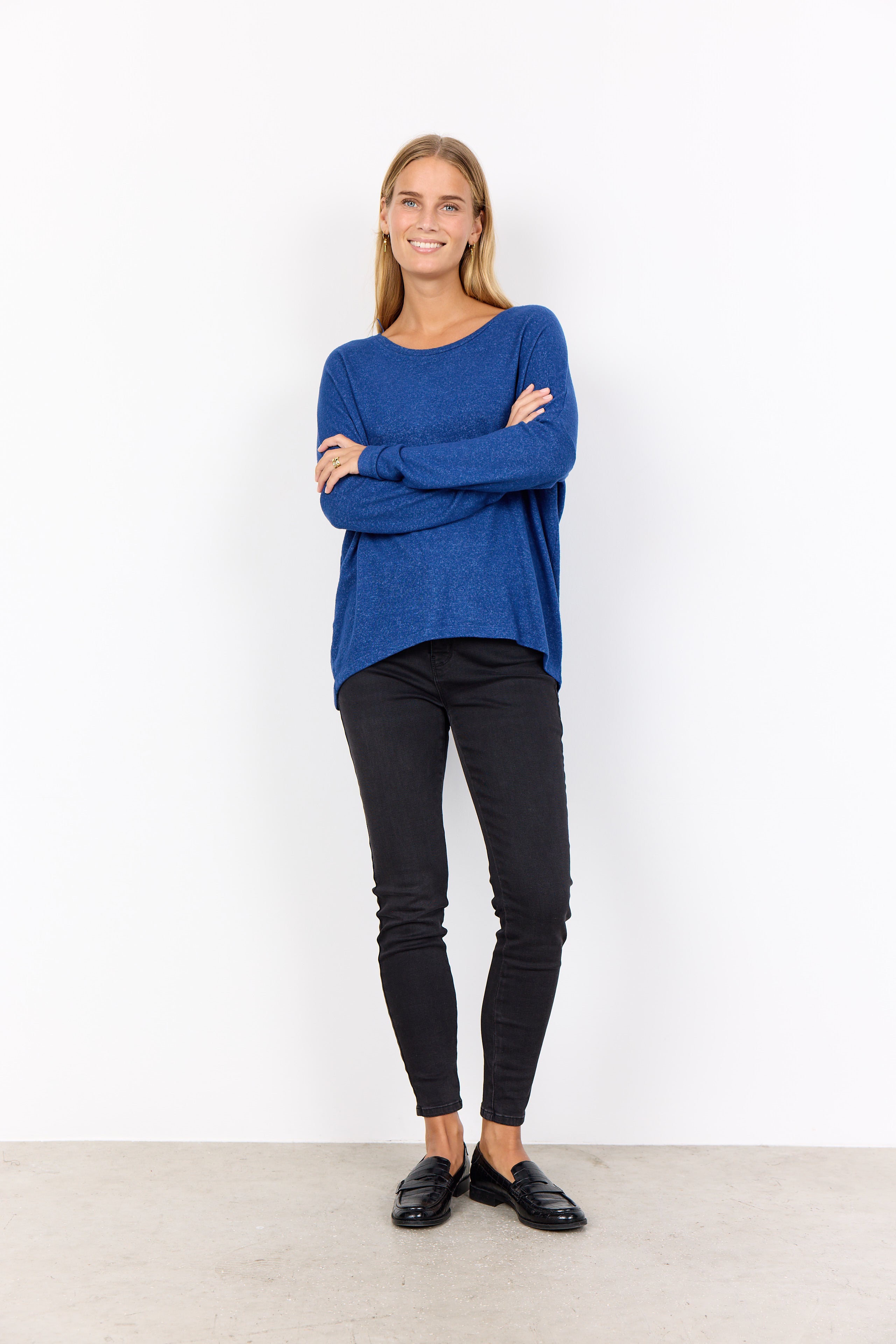 Biara 1 Estate Blue Mel. Sweater - 24788