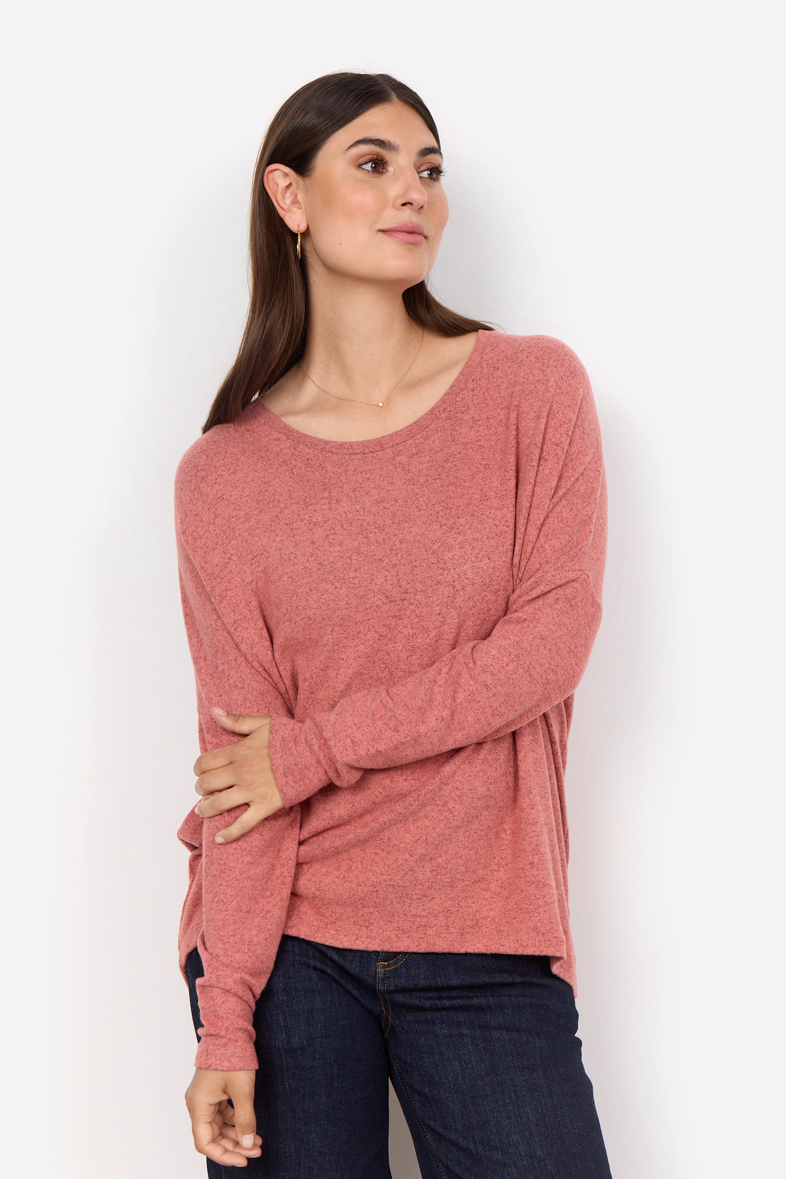 Biara 1 Blush Melange Sweater - 24788