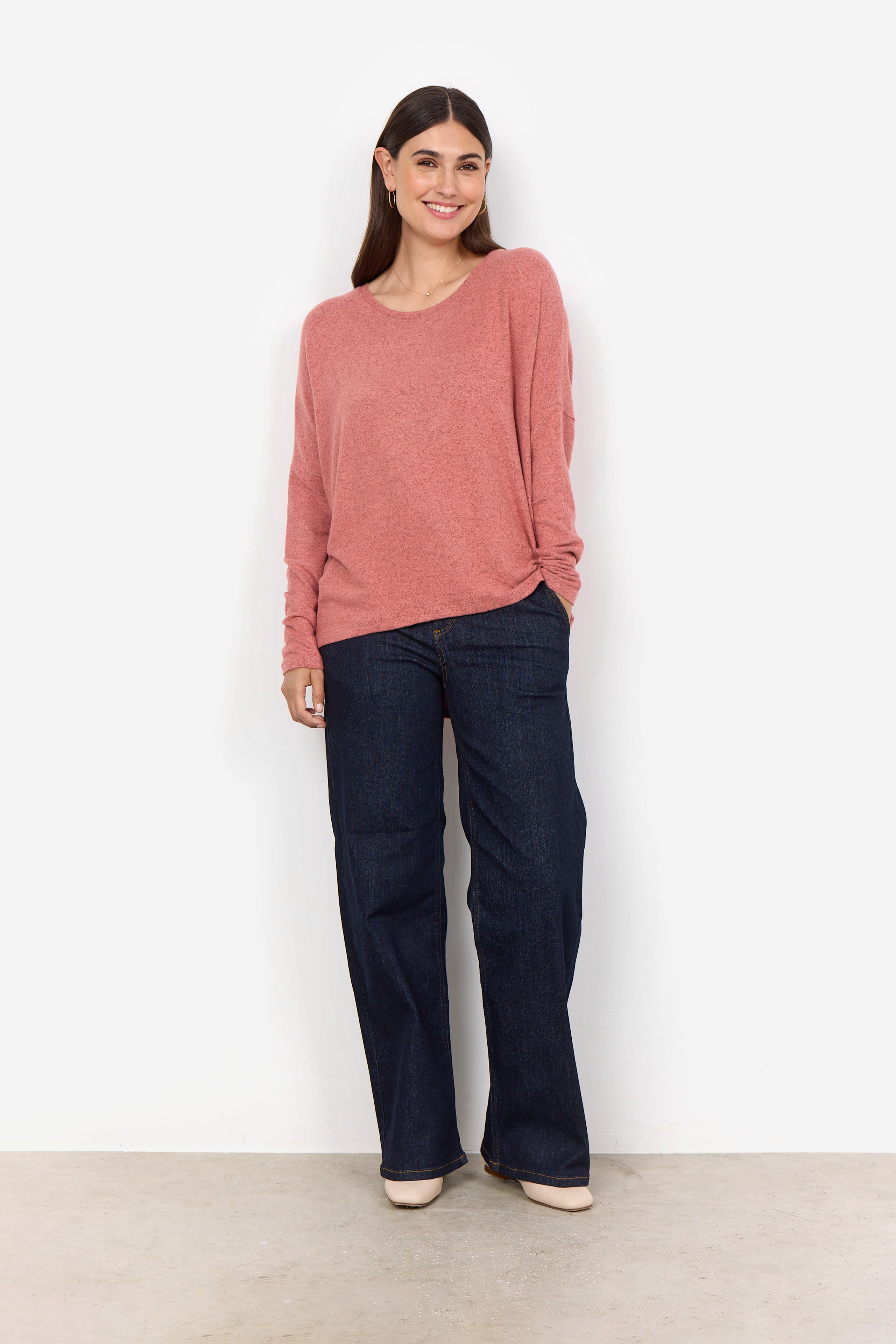 Biara 1 Blush Melange Sweater - 24788