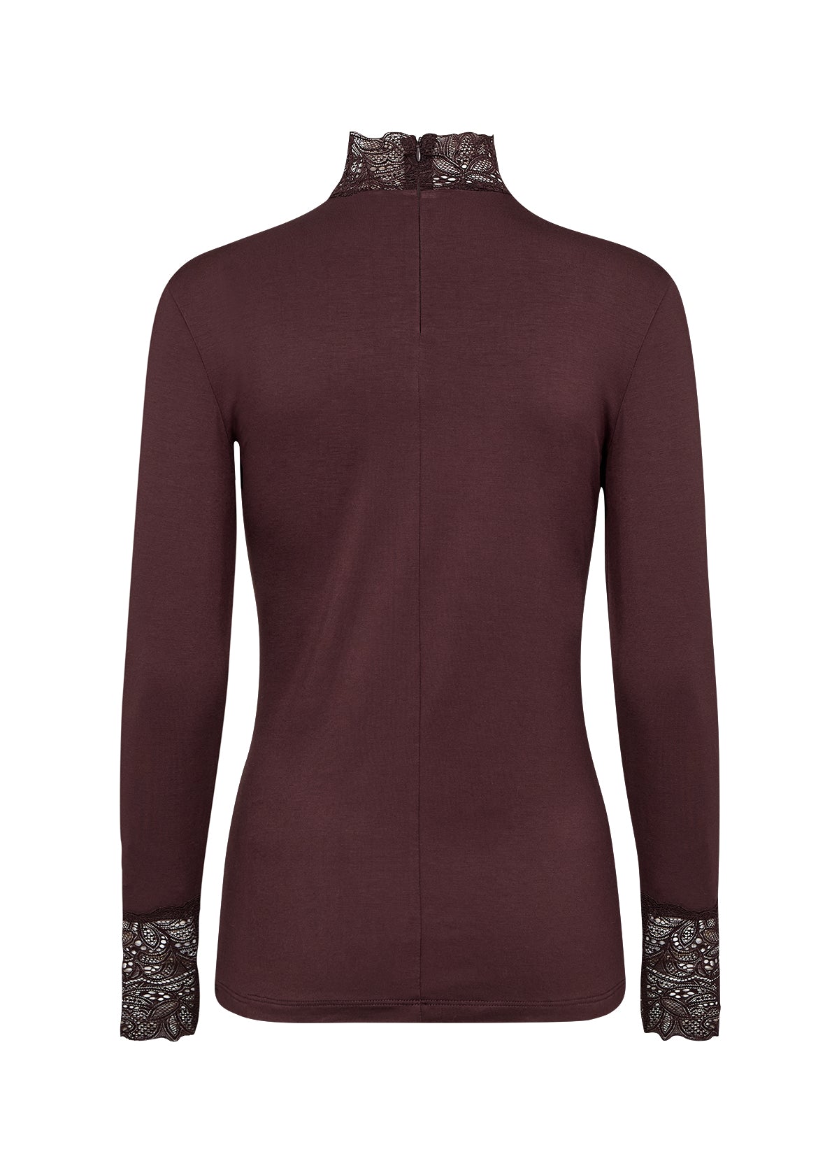 Marica 20 Chocolate Plum Lace Poloneck - 24941