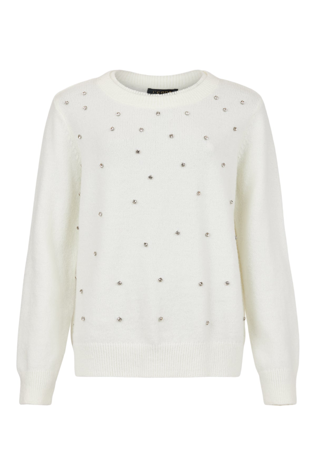 Cream Jewelled Sweater - 64367