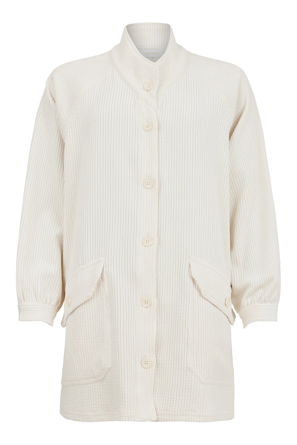 Cream Funnel Neck Jacket - 87133