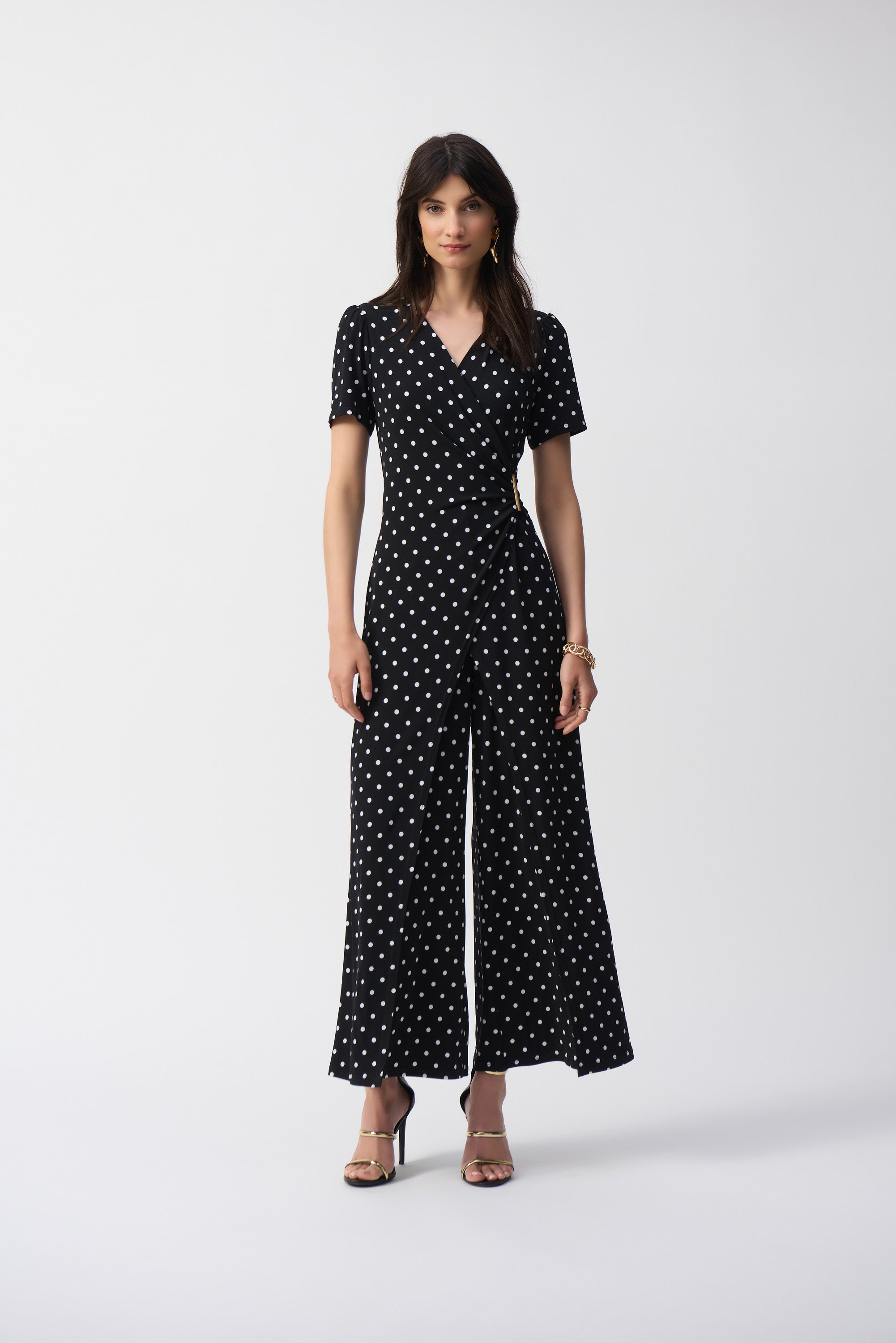 Black & White Spot Jumpsuit - 251008