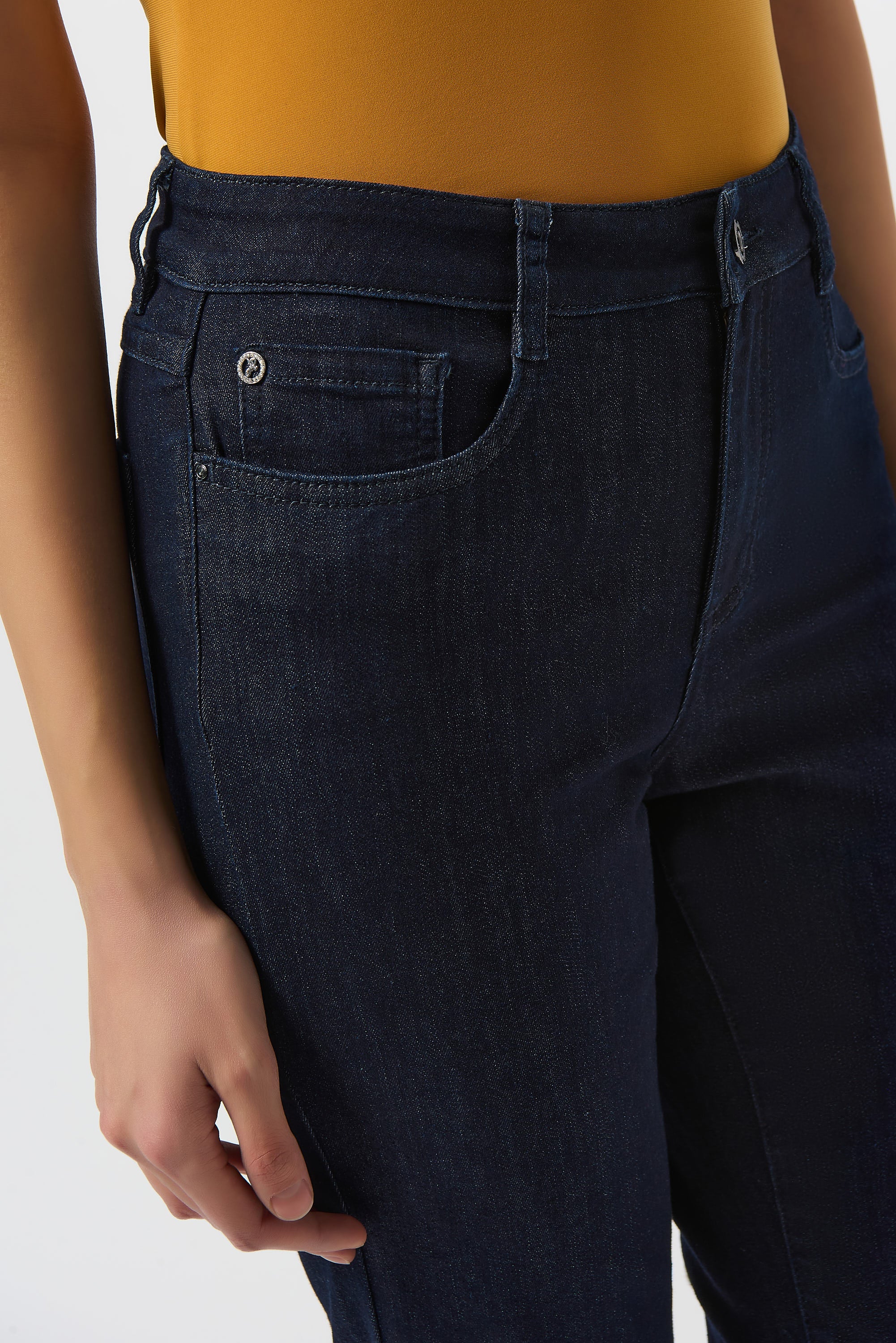 Dark Denim Slim Fit Jeans - 251966F25