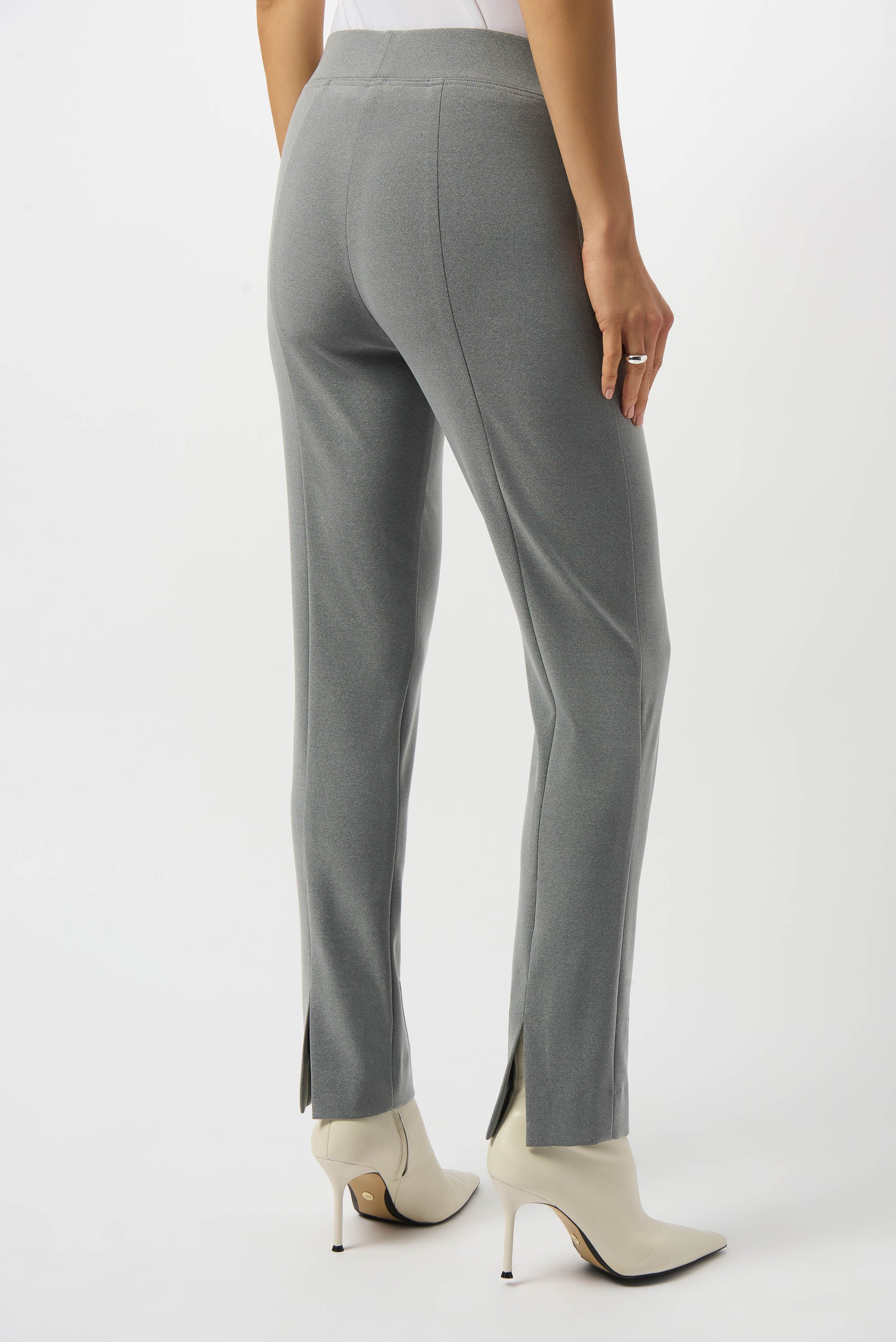 Grey Melange Pants - 253295