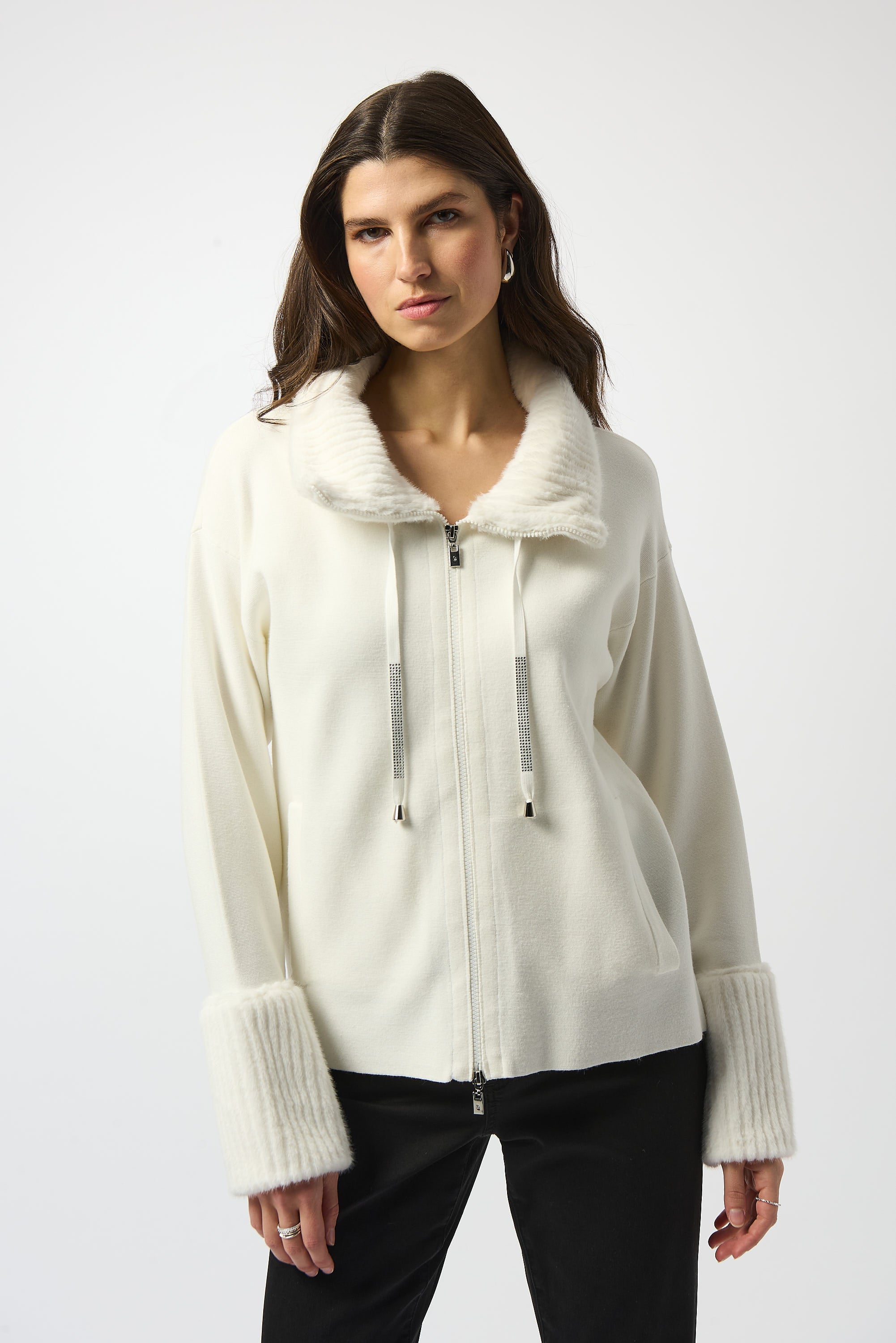 Winter White Zip Jacket - 253905