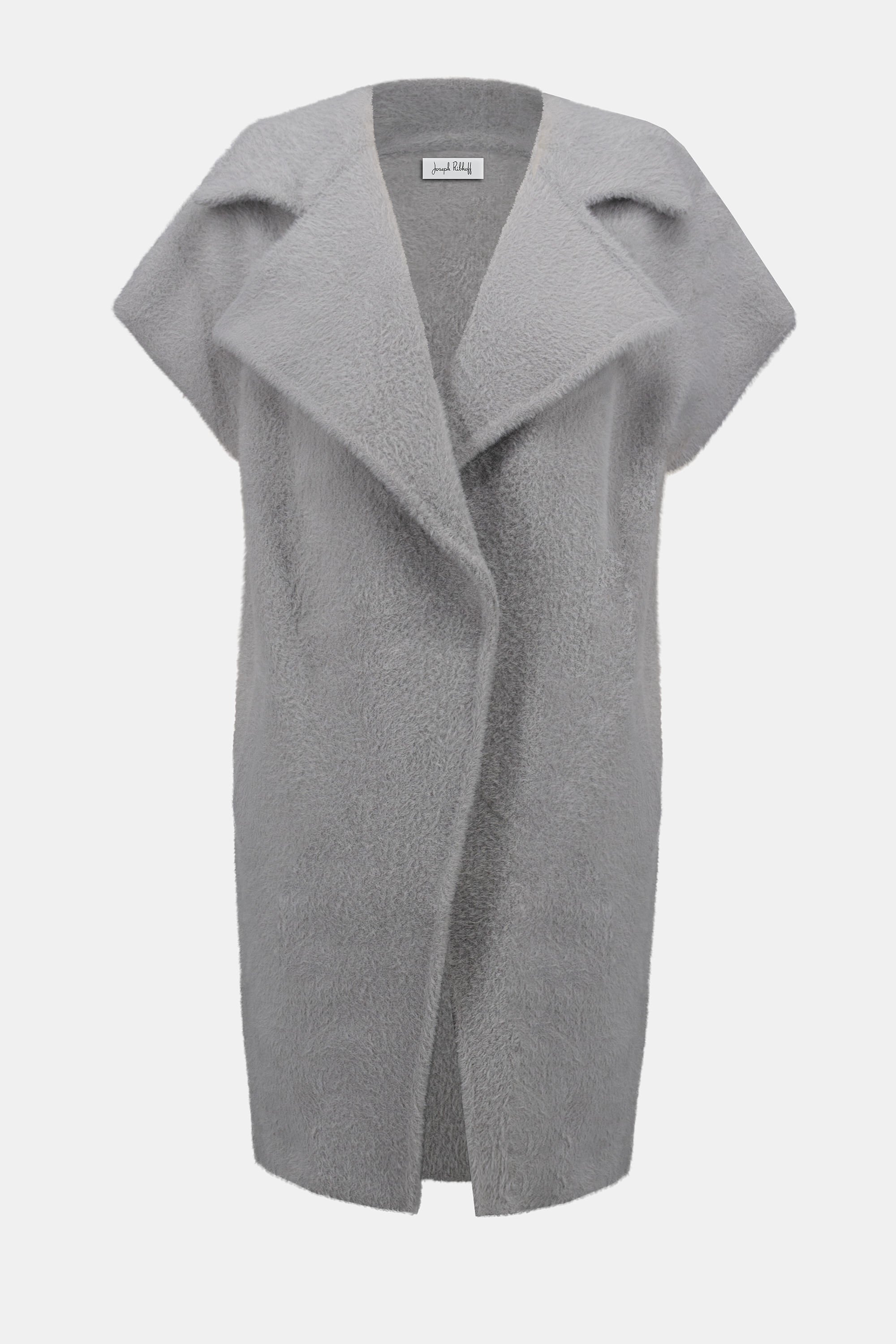 Light Grey Long Gilet - 253958