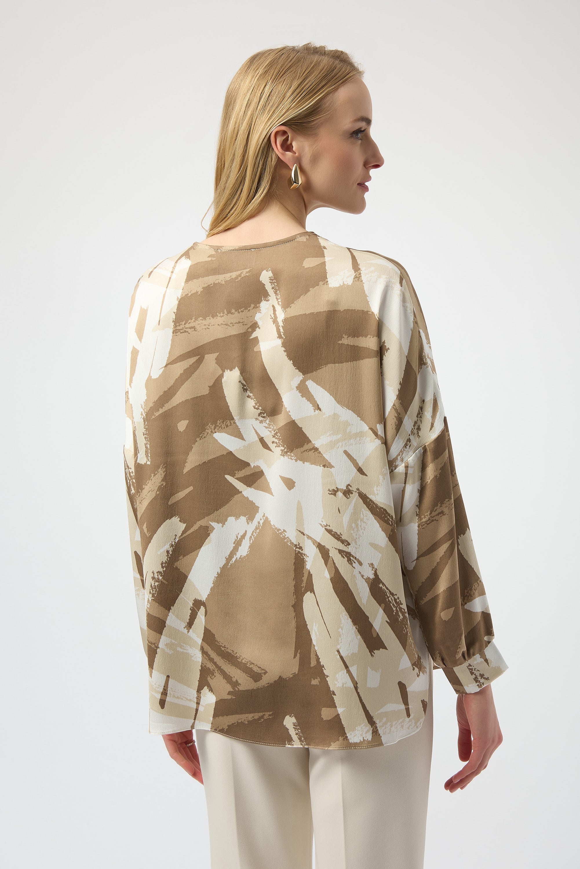 Beige Print Tunic Top - 254193
