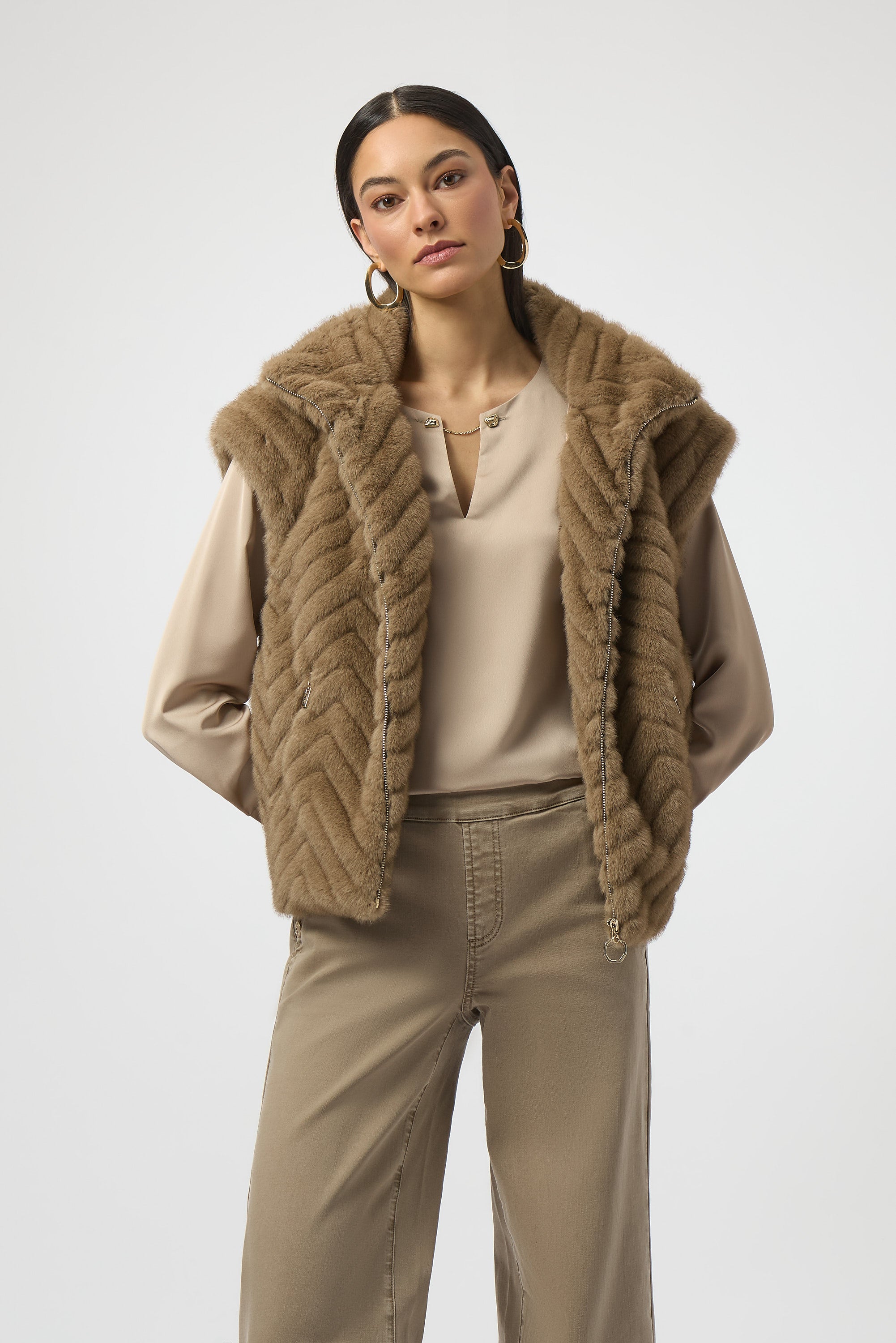 Mink Faux Fur Gilet - 254906
