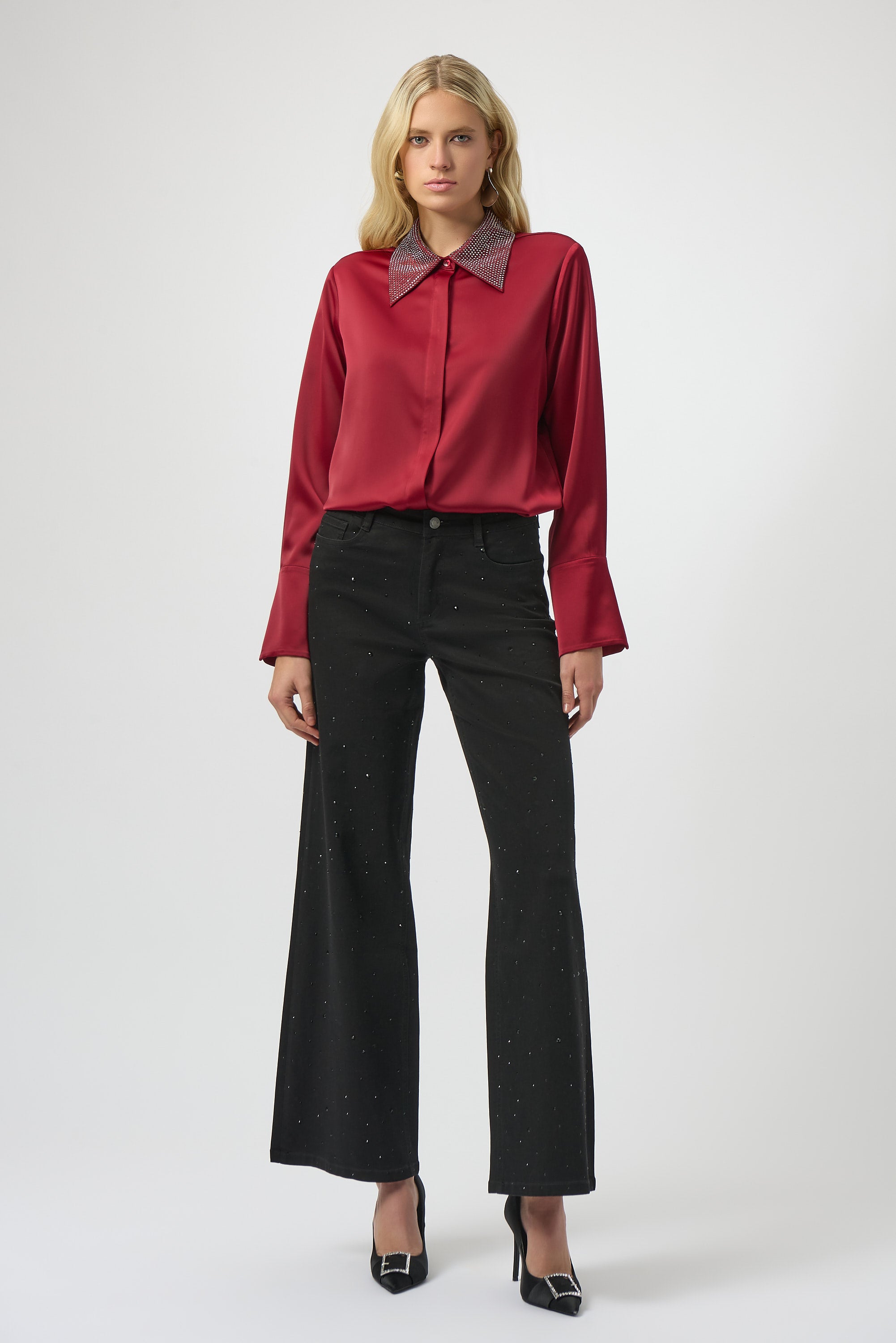 Black Wide Leg Jeans - 254962