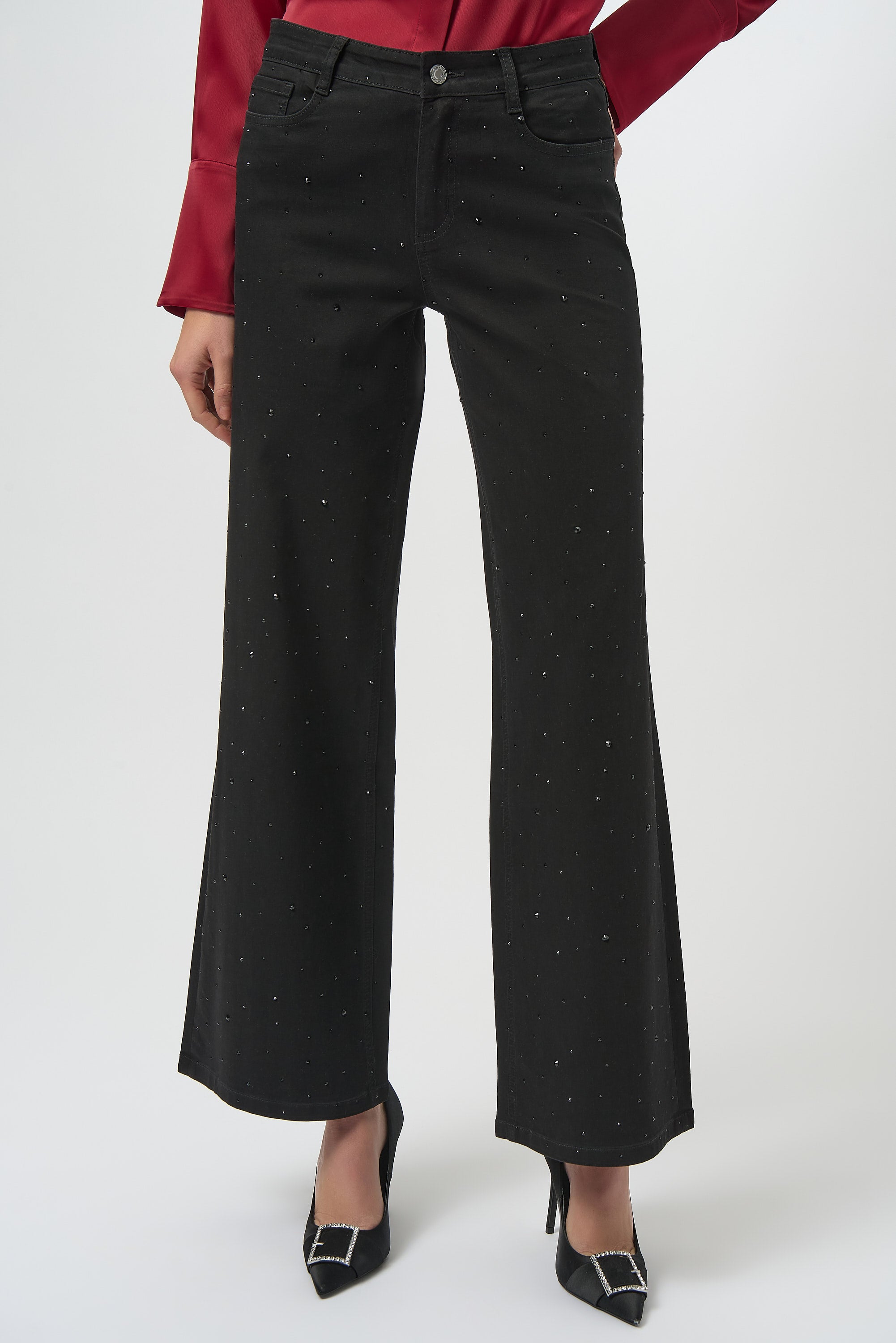 Black Wide Leg Jeans - 254962