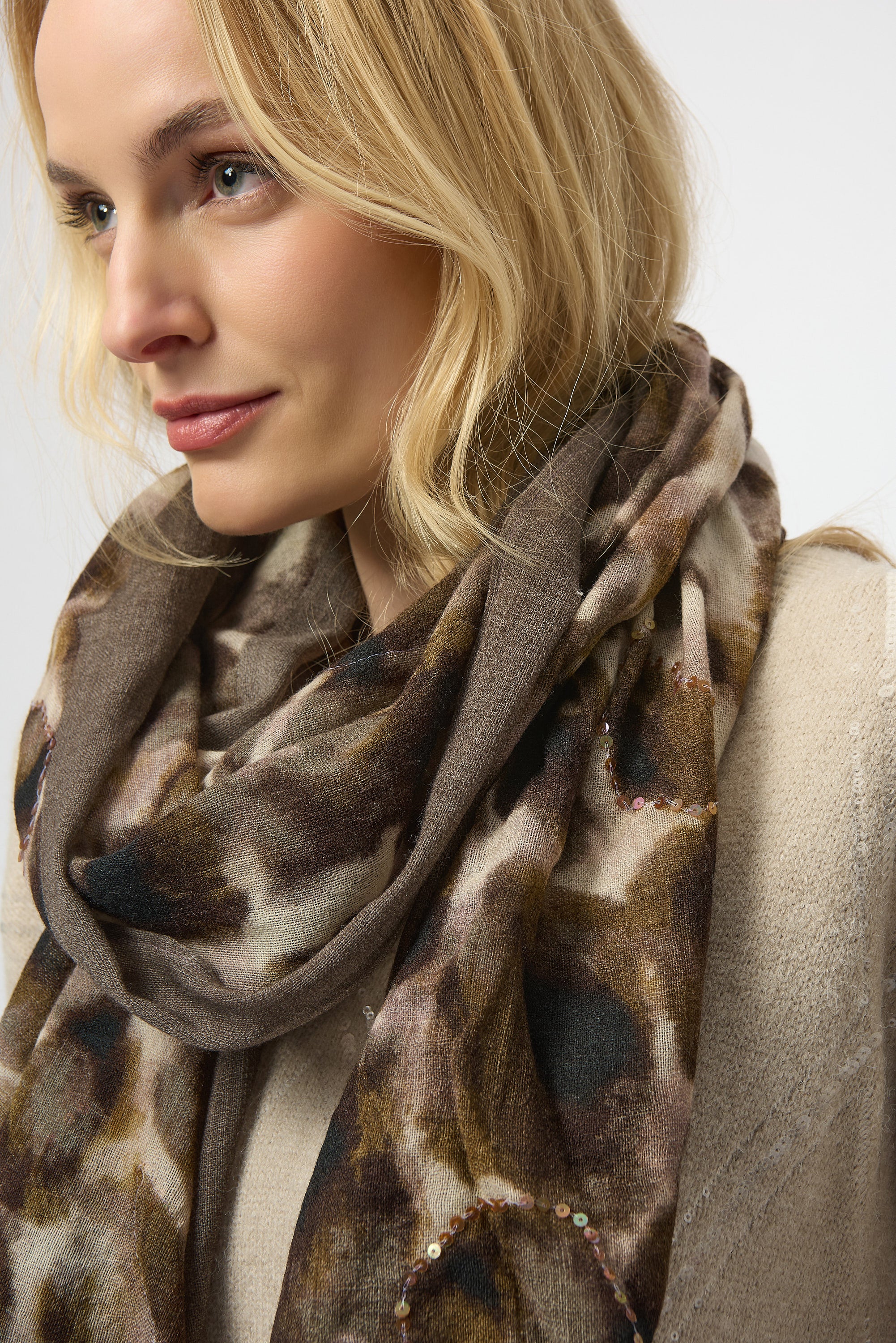 Abstract Leopard Scarf - 254973