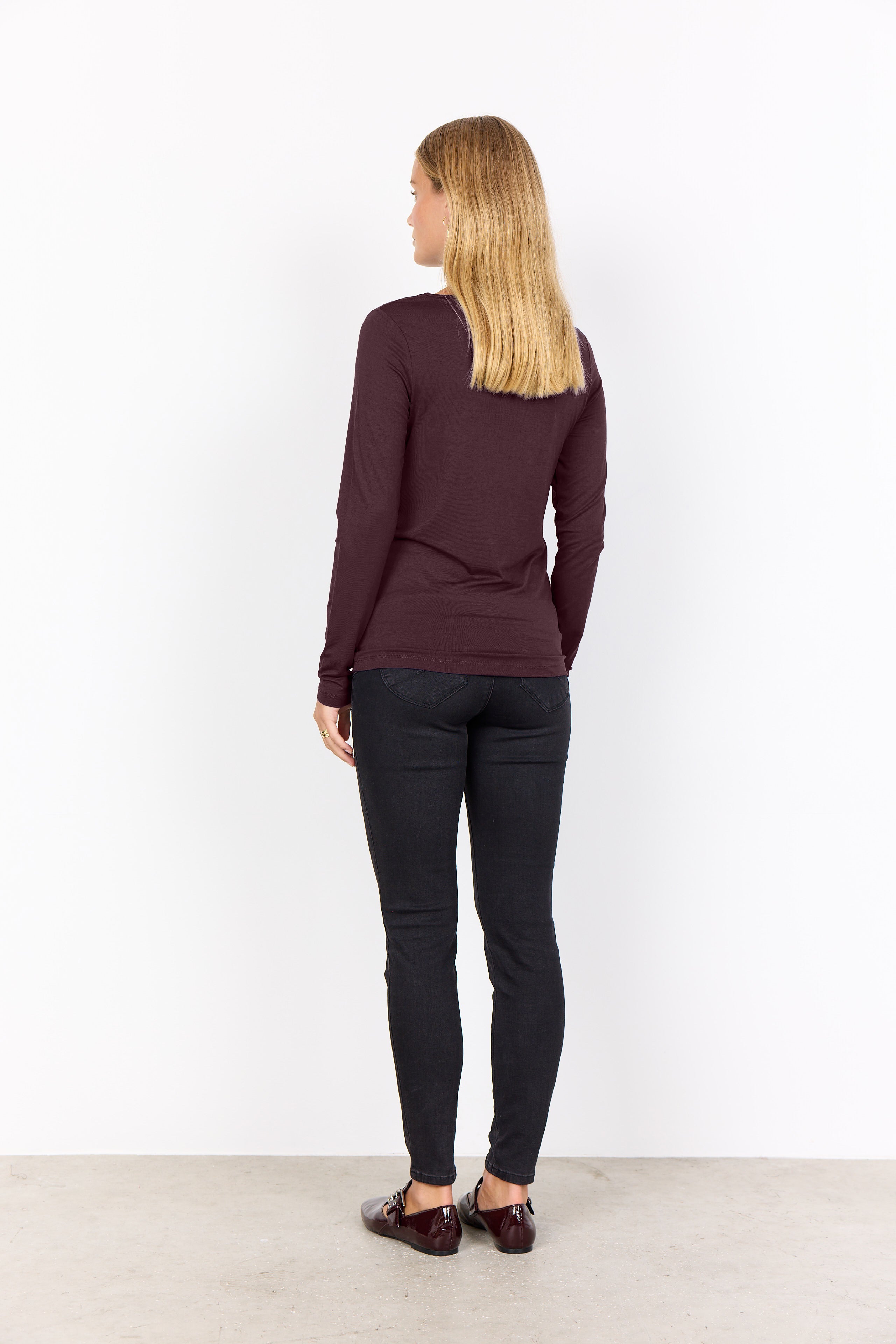 Marica 217 Chocolate Plum L/S Top - 26002