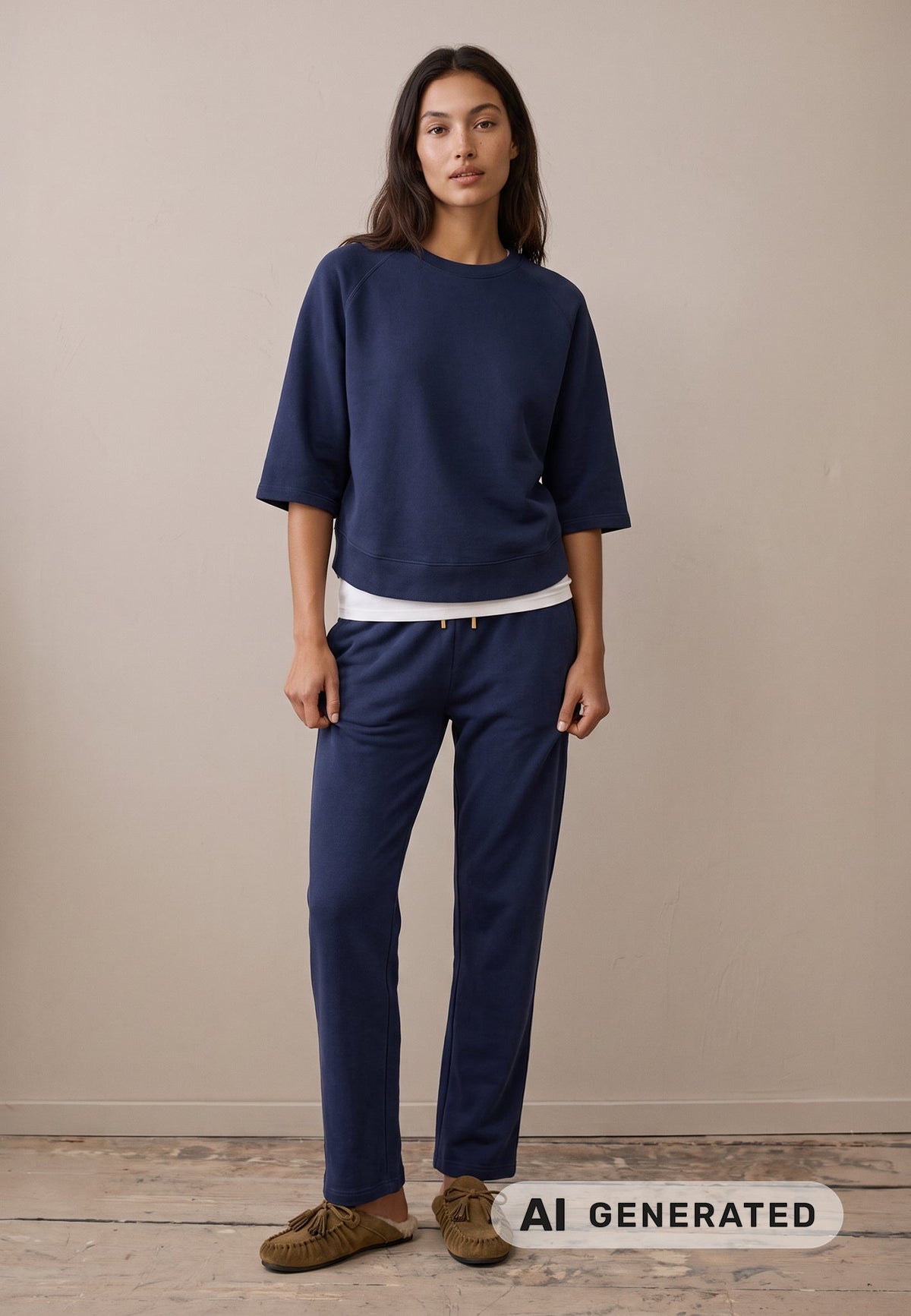 Galaxy Blue Casual Pants - 26088833