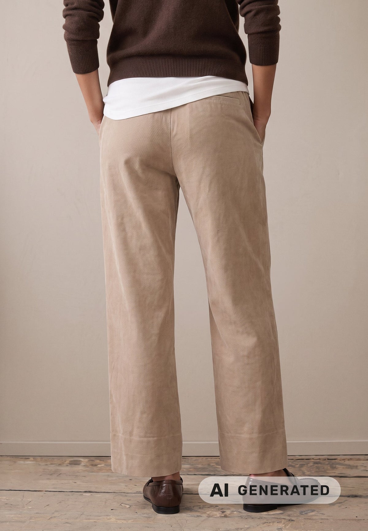 Urban Taupe Cord Trousers - 26094943