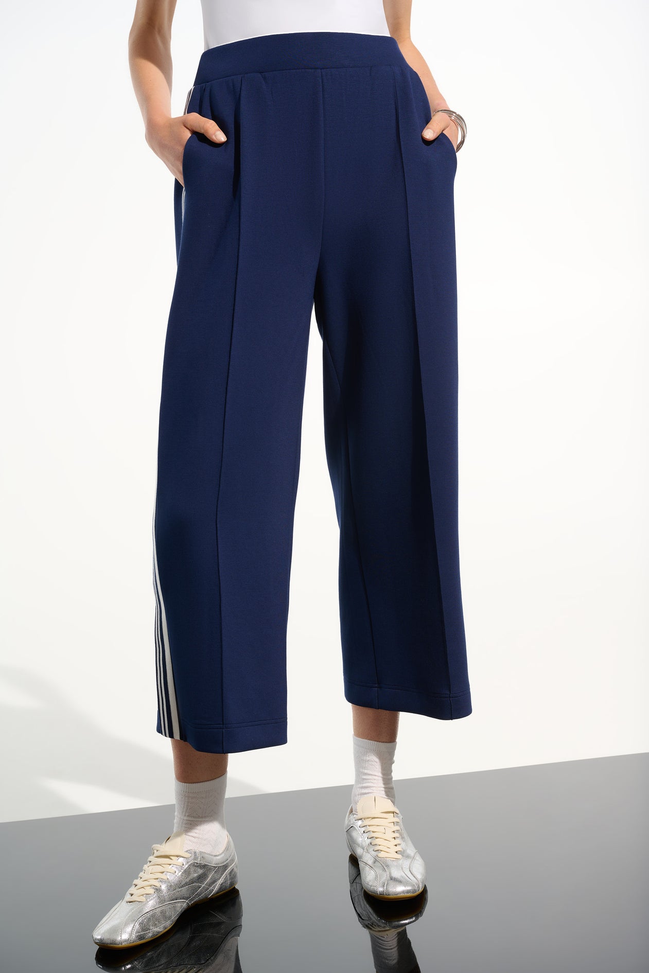 Blue Side Stripe Pants - 261618
