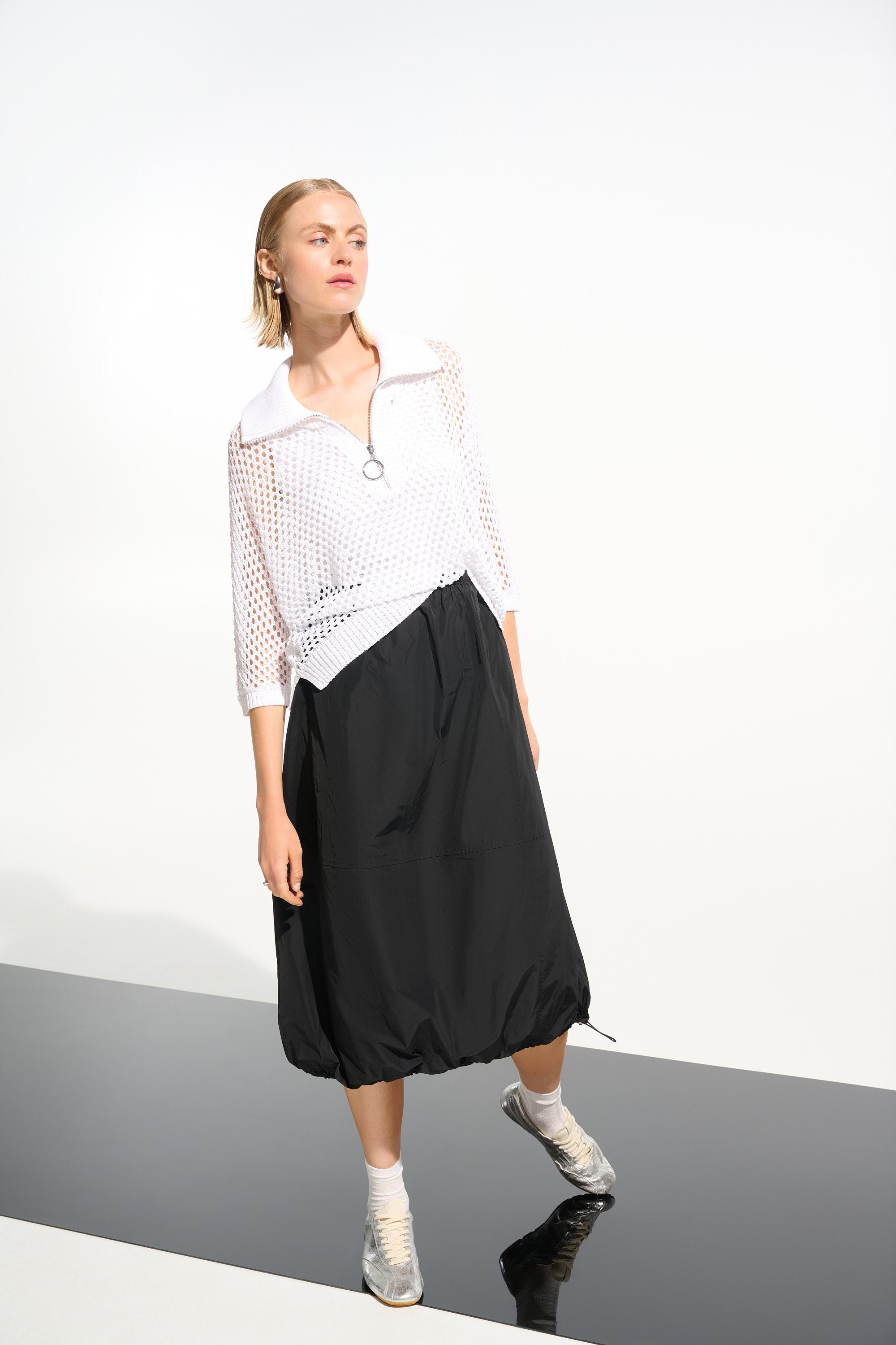 Vanilla Zip Collar Top - 261634