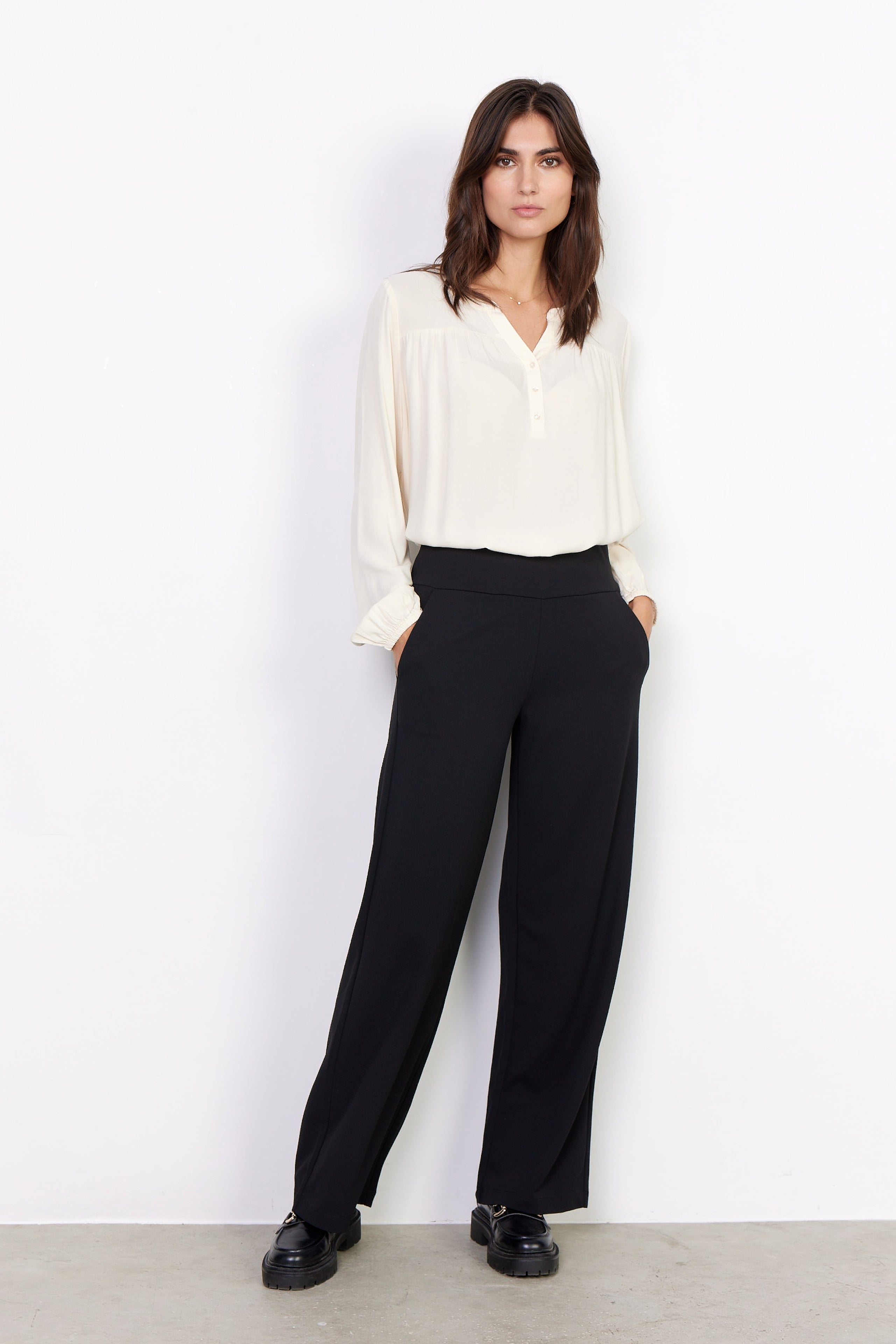 Black Siham 48 Trousers - 26188