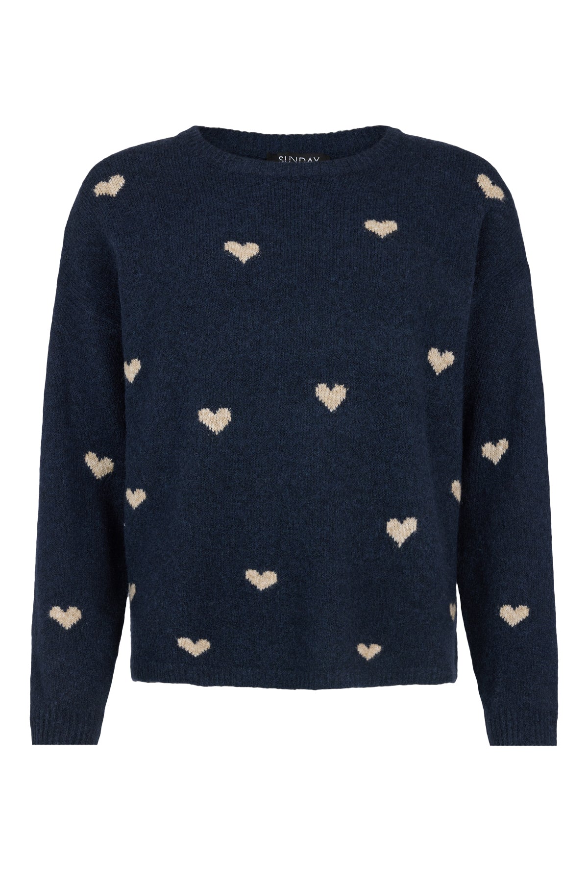 Maritime Blue Heart Sweater - 6484