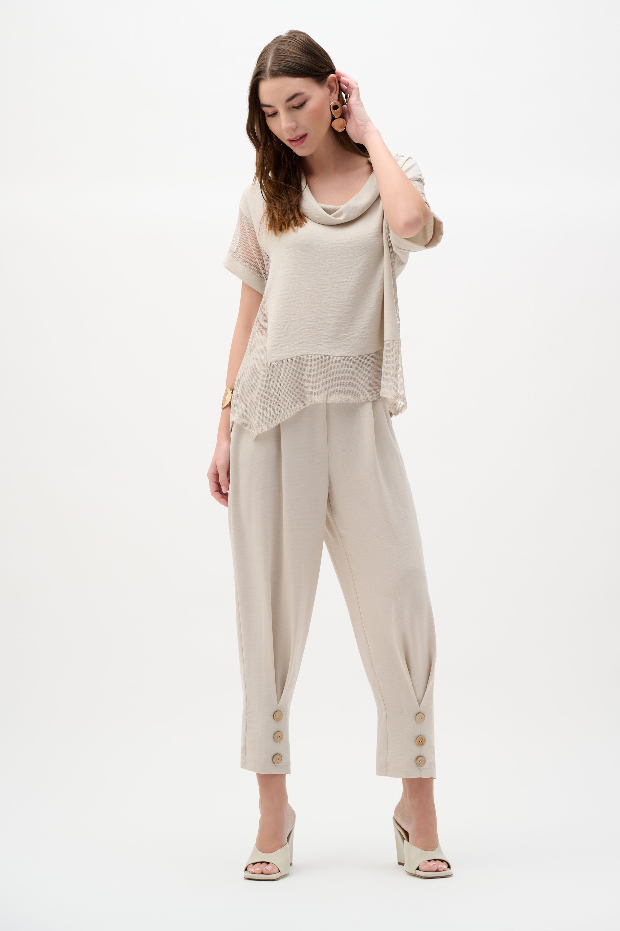Moonstone Button Cuff Trousers - 262044