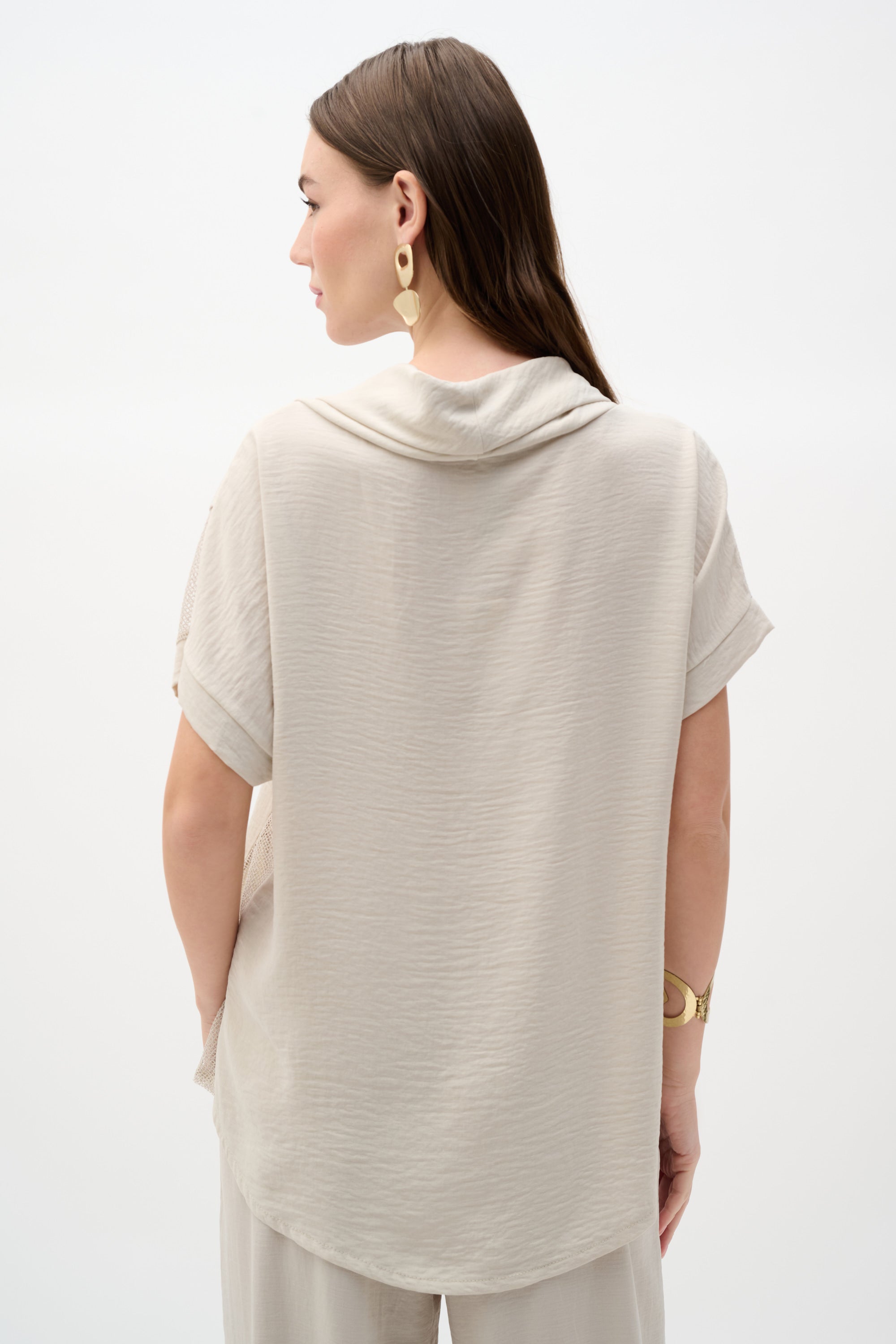 Moonstone Mesh Trim Top - 262045