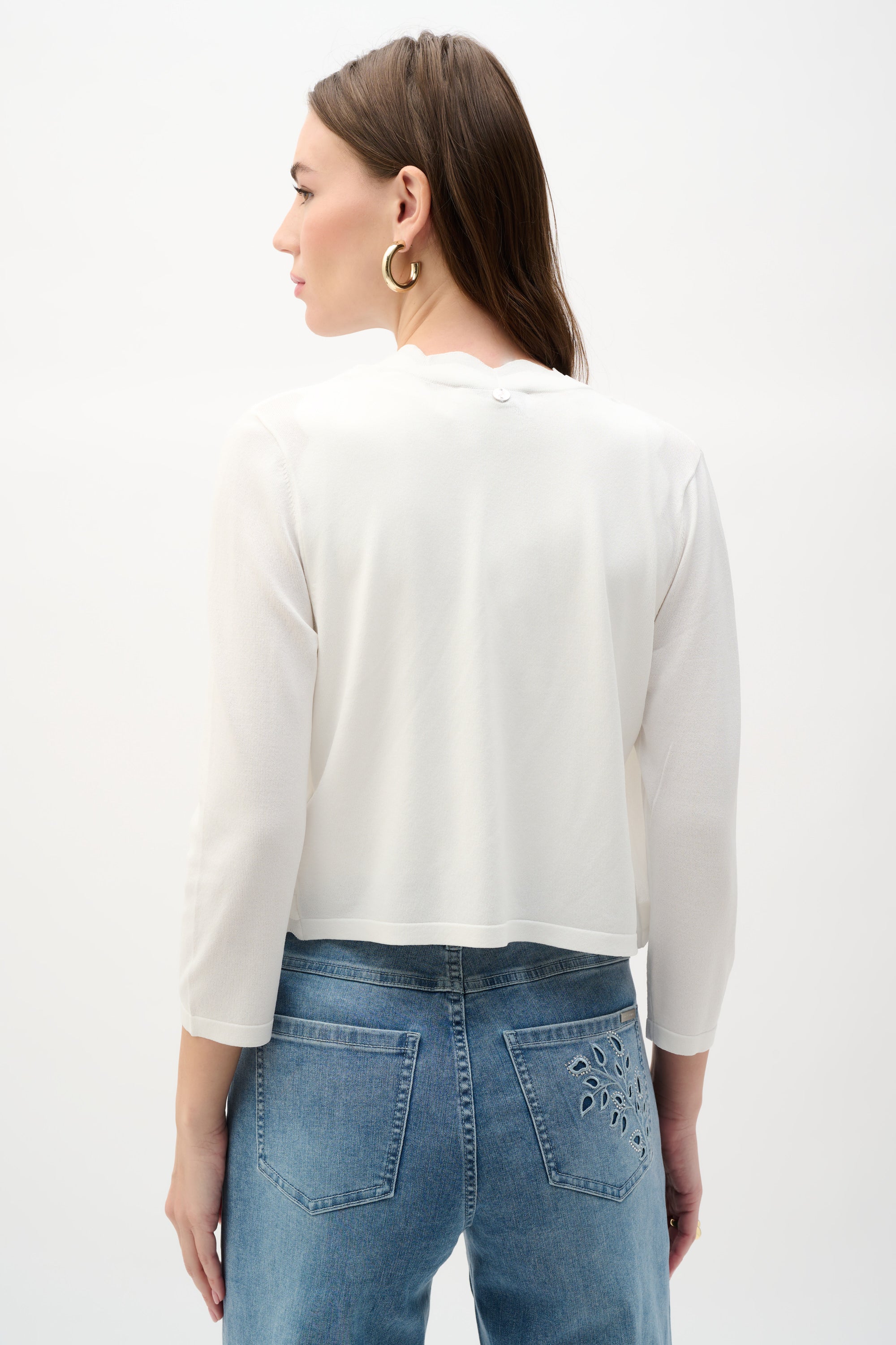 Vanilla Scallop Edge Cover Up - 262923