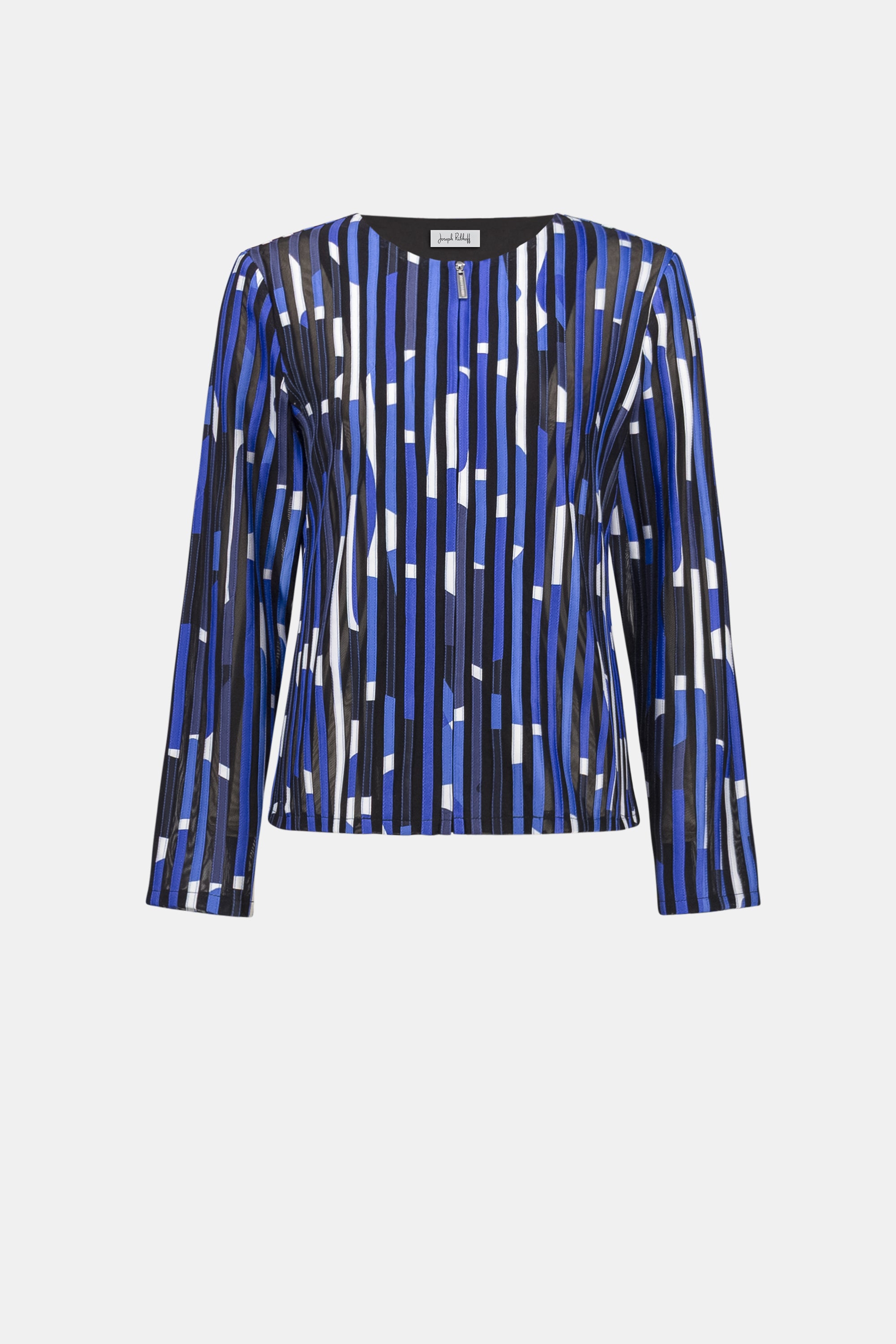 Blue & Black Multi Zip Jacket - 262953