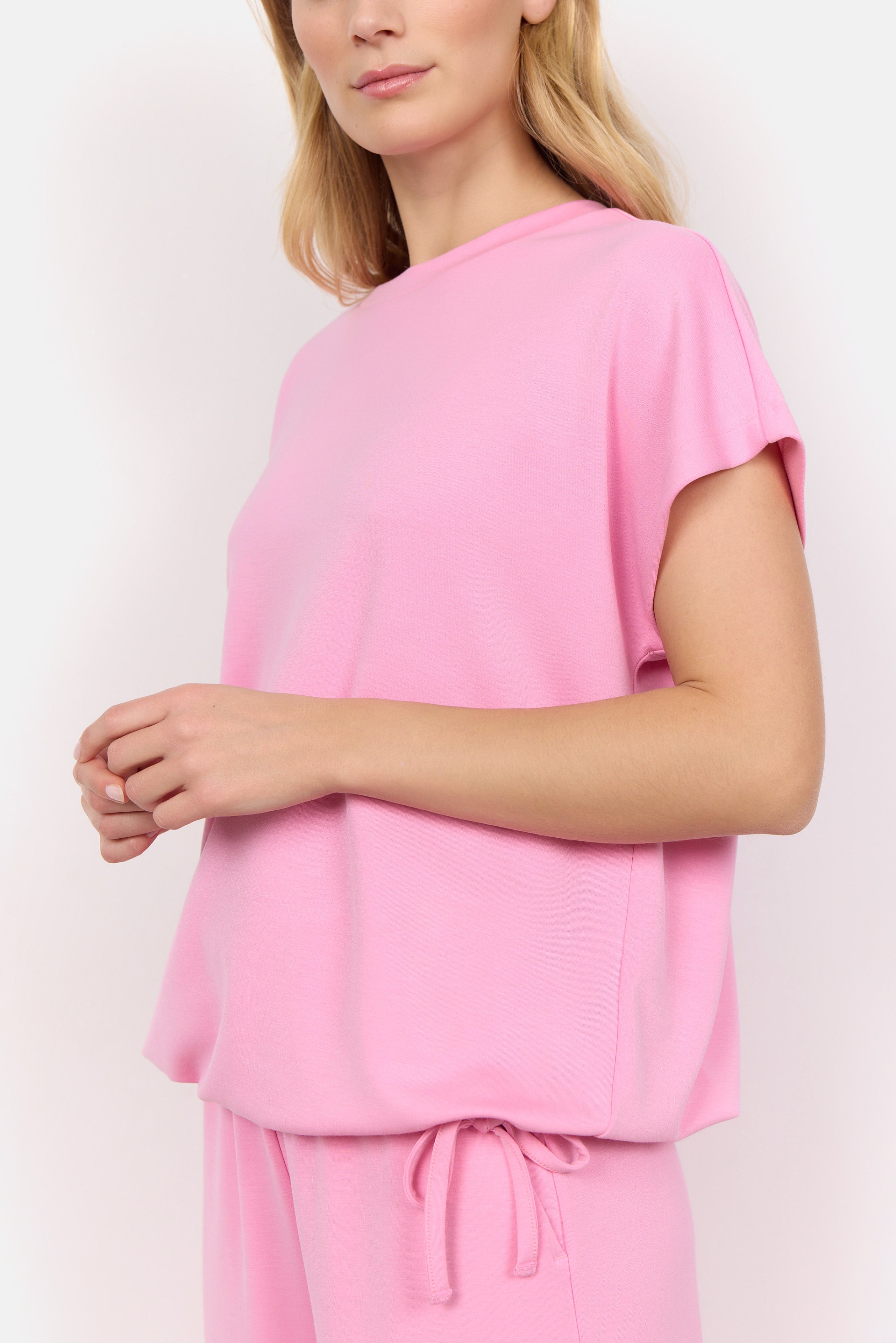 Banu 169 Pink Tie Hem T-Shirt - 26475