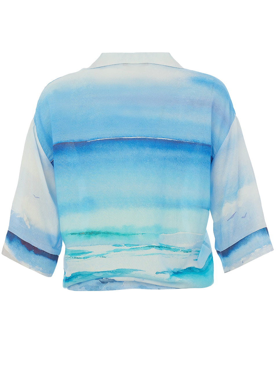 Seascape Tie Front Shirt - 26813