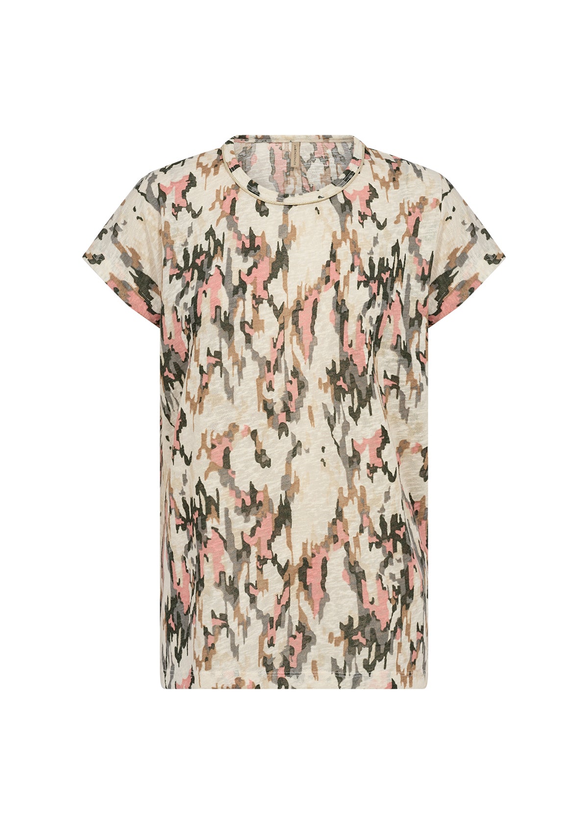 Aretha 38 Peach Print T-Shirt - 26878