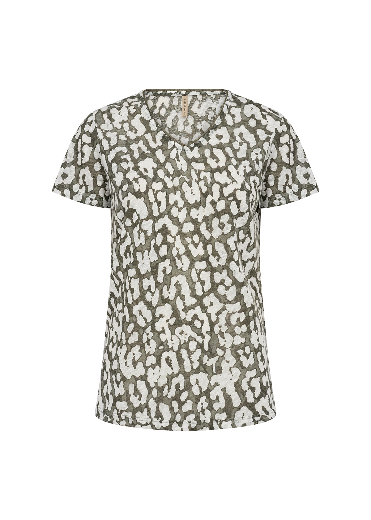 Aretha 39 Khaki Print T-Shirt - 26944