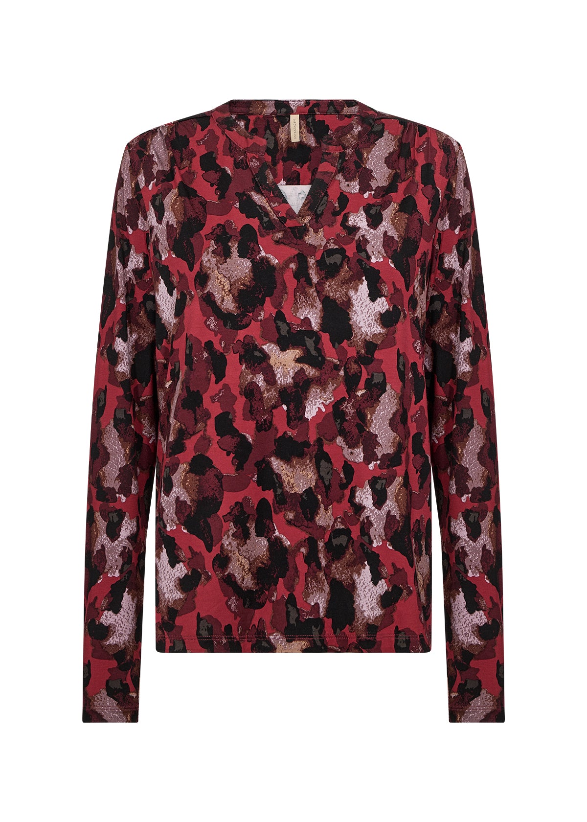Marica AOP341 Red Print Top - 27247