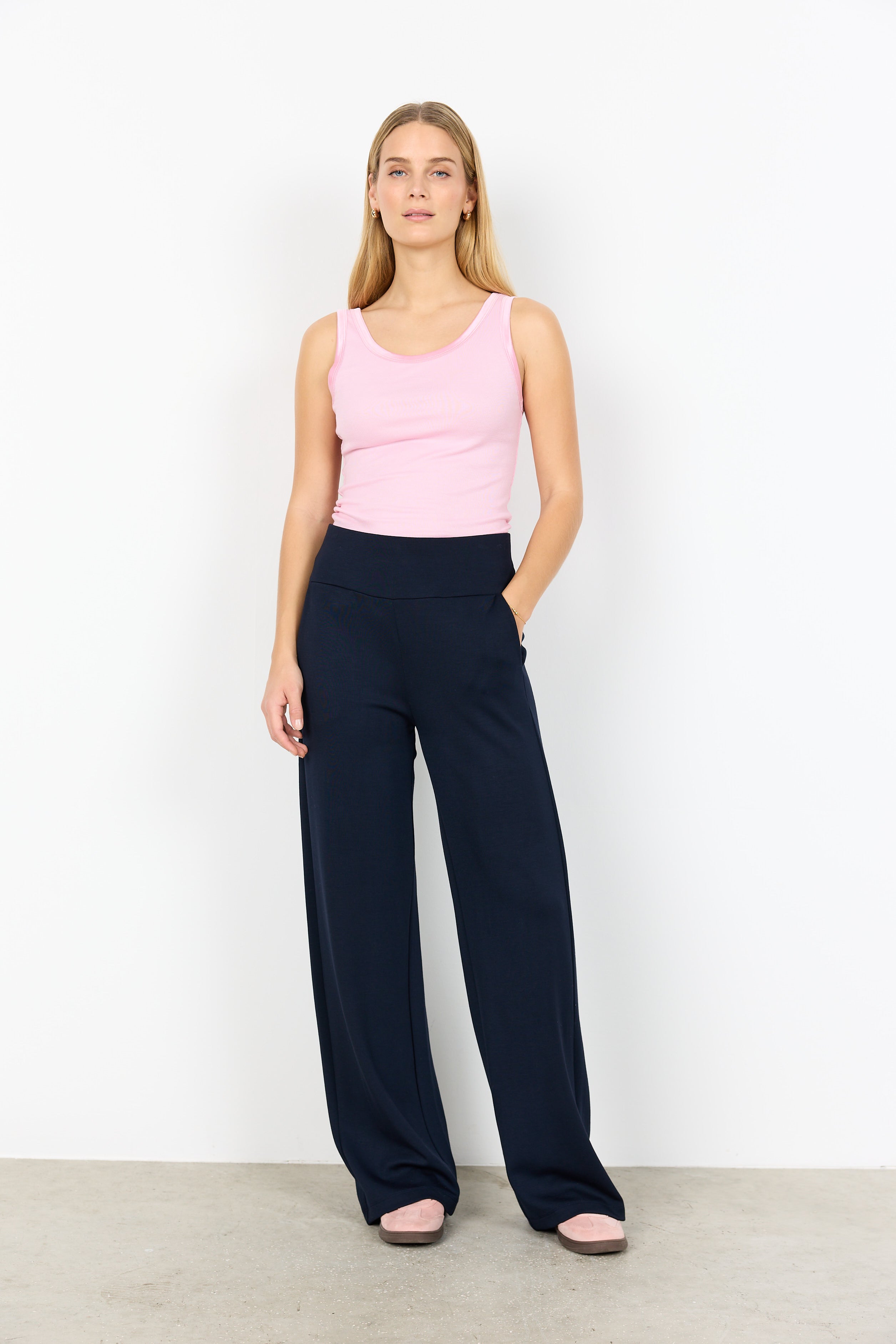 Banu 279 Navy Pull On Pants - 27430