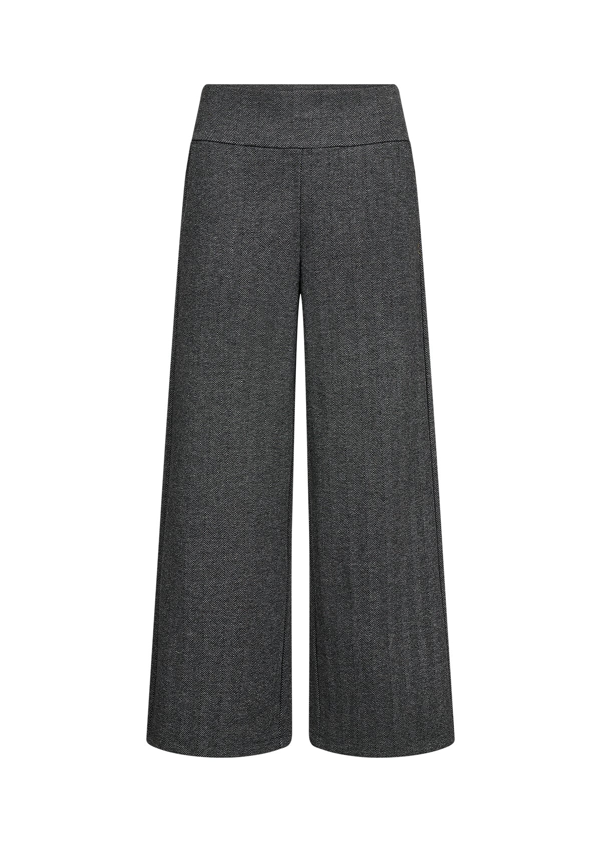 Hebe 3YD Black Herringbone Pants - 27814