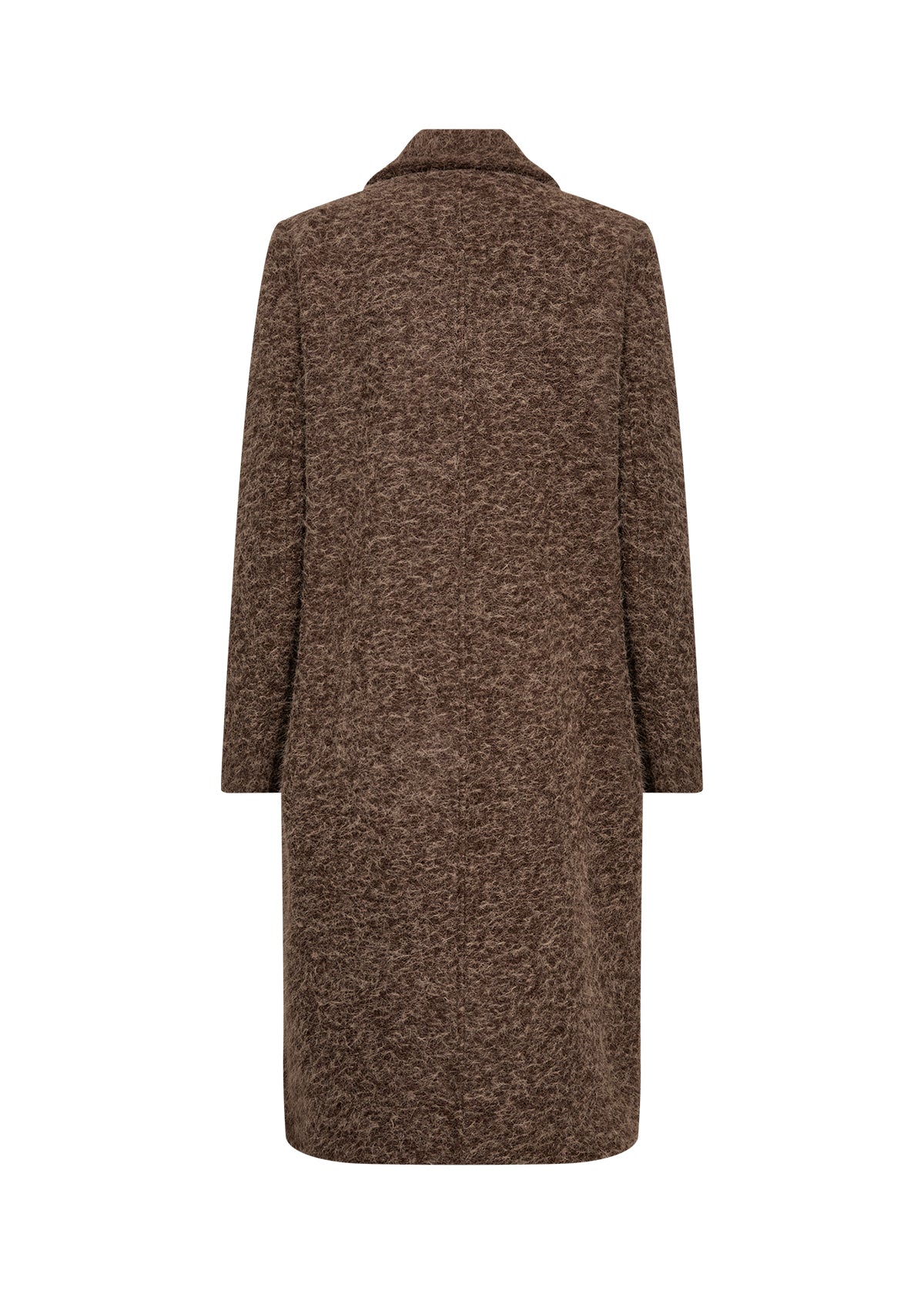 Hira 3 Chocolate Plum Textured Coat - 27874