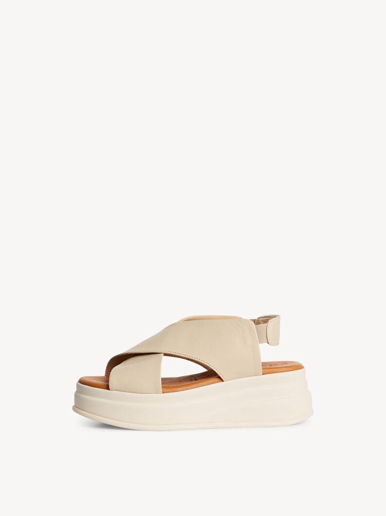 Ivory Leather Sandals - 28303