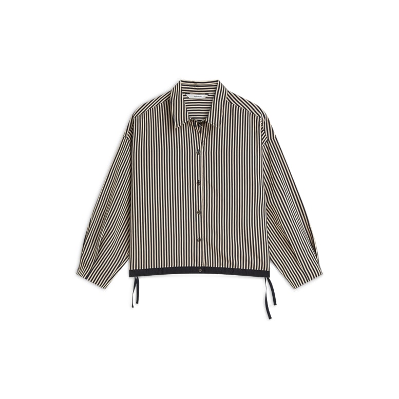 Midnight Blue Stripe Boxy Top - 2s3548