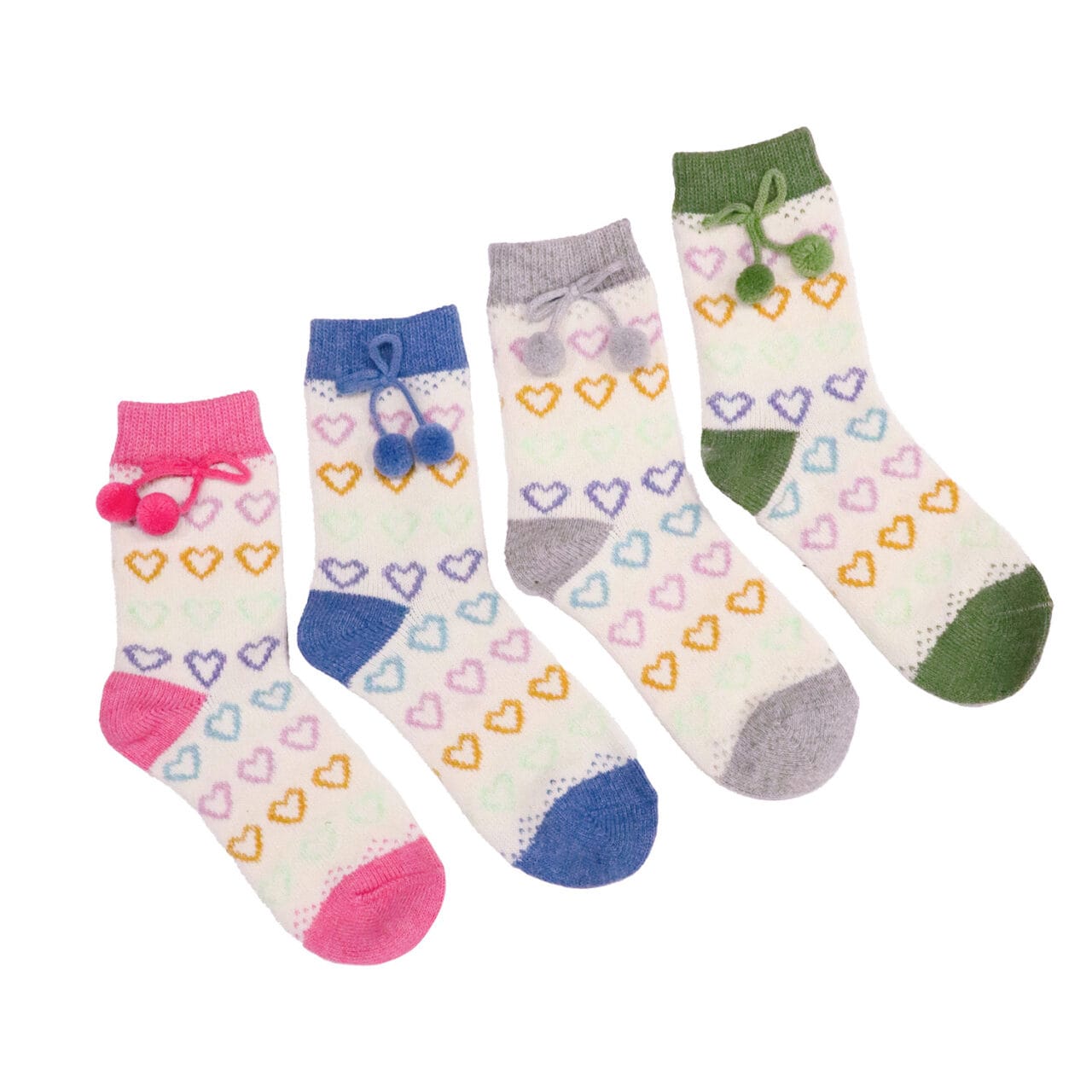 Maddie Heart Socks Blue - 3011021
