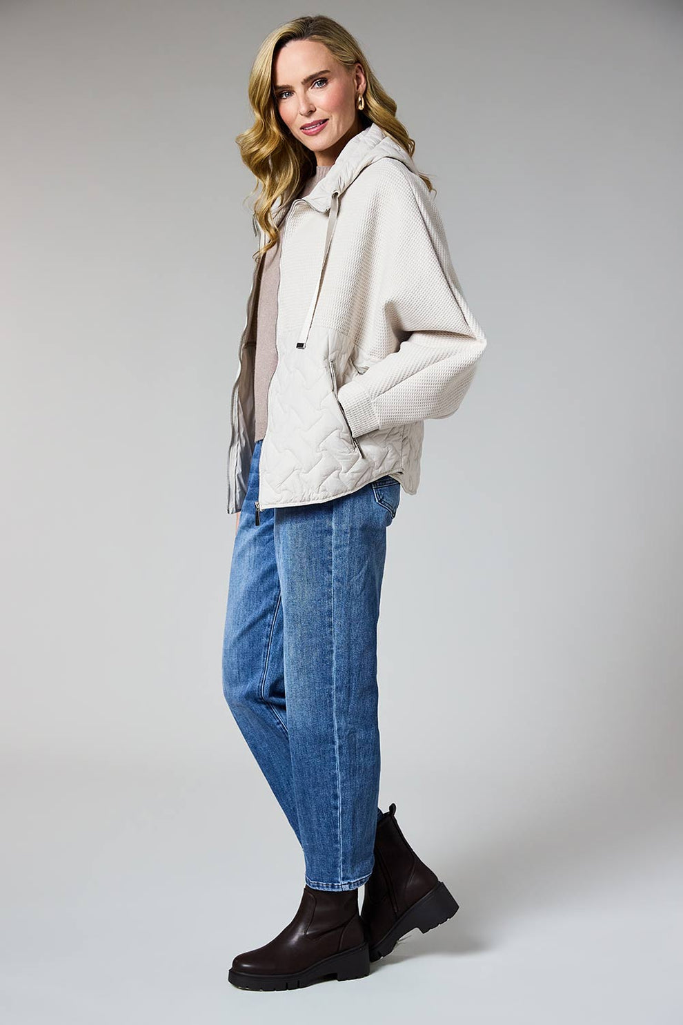 Cream Batwing Jacket - 3018