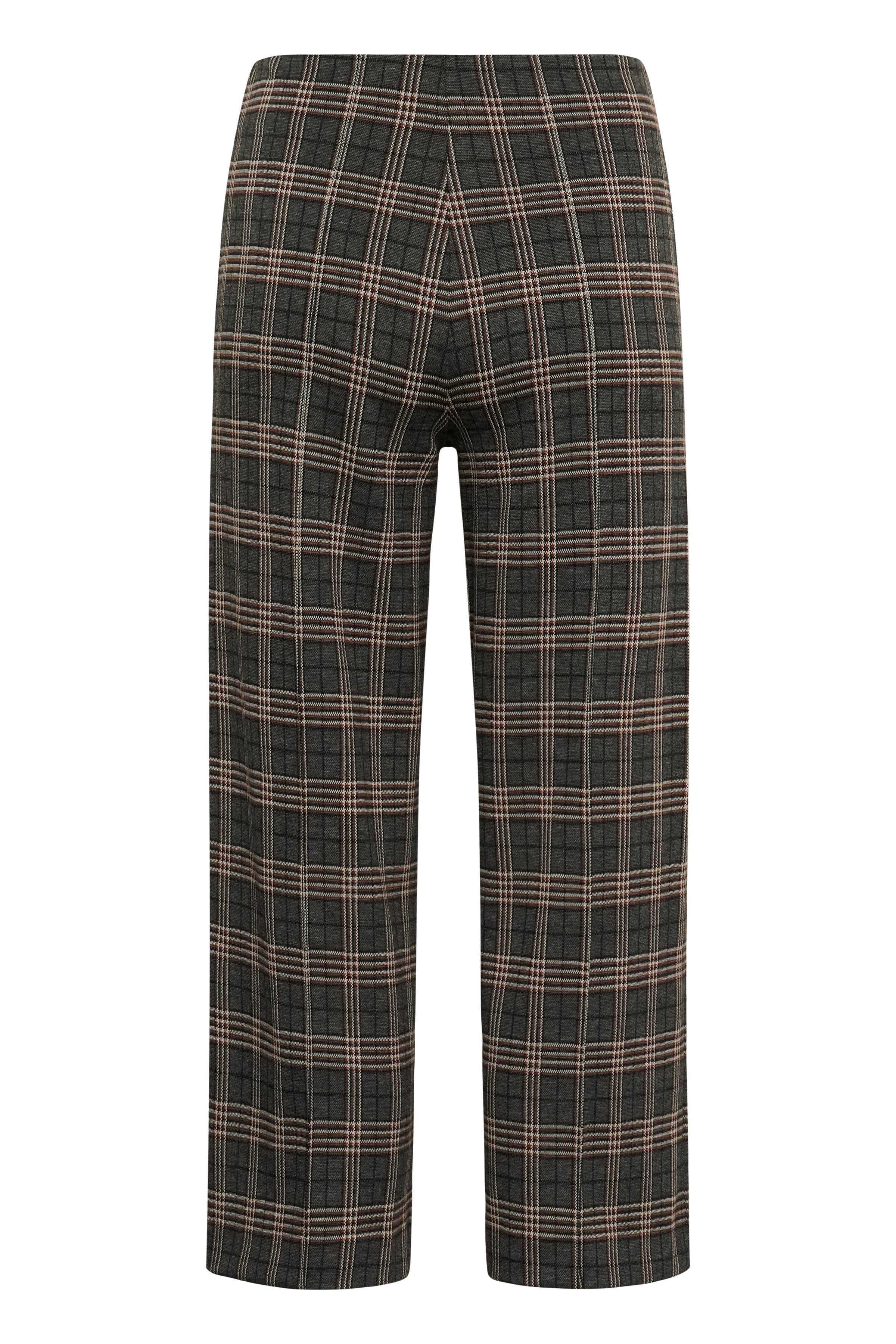 Ilisan Grey Big Check Trousers - 30305656