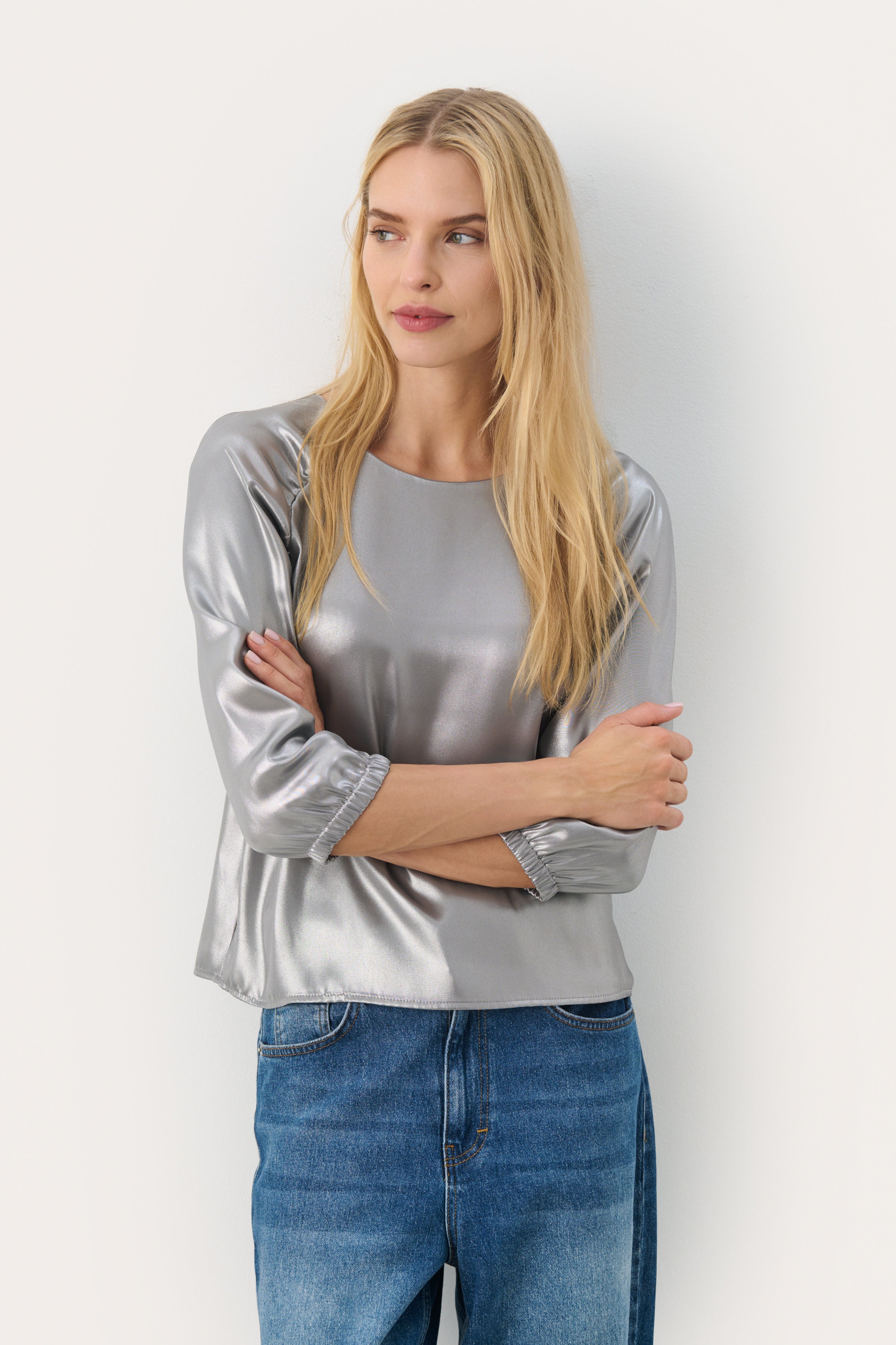 Marica Metallic Blouse - 30309143