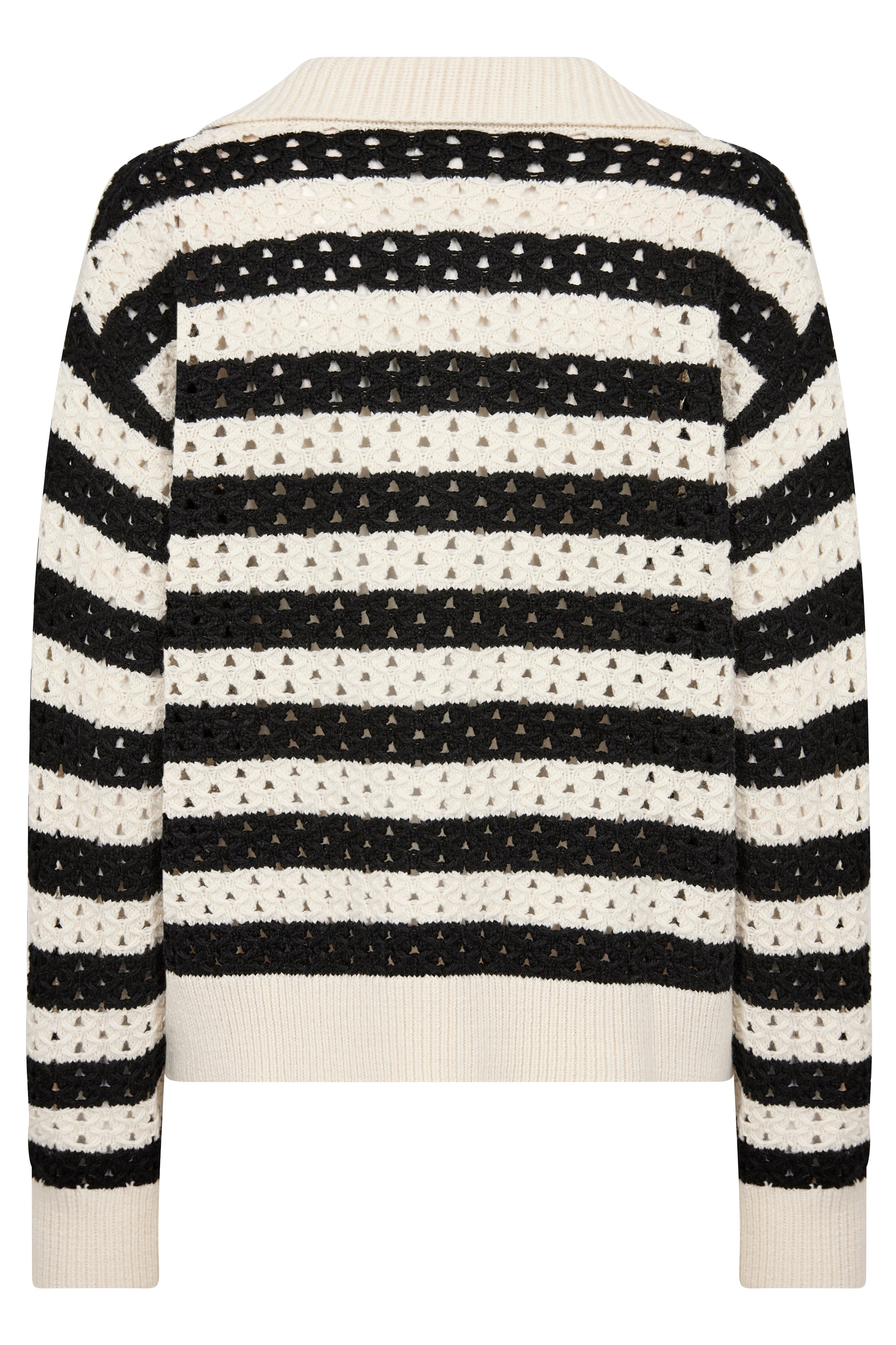 Naiya Black Stripe Sweater - 30309429